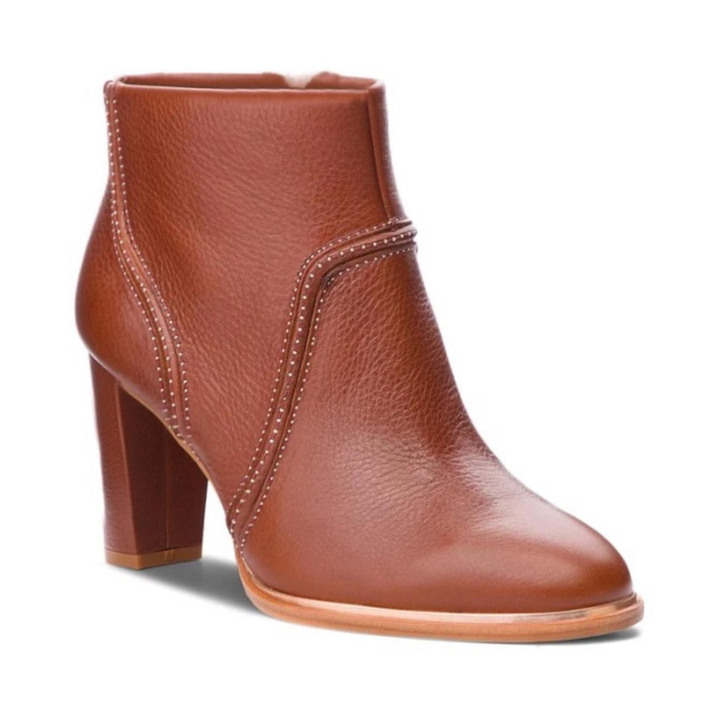 NEW Clarks Ellis Betty Tan Leather Heel Boots, Women’s Size UK 8D US 10.5M