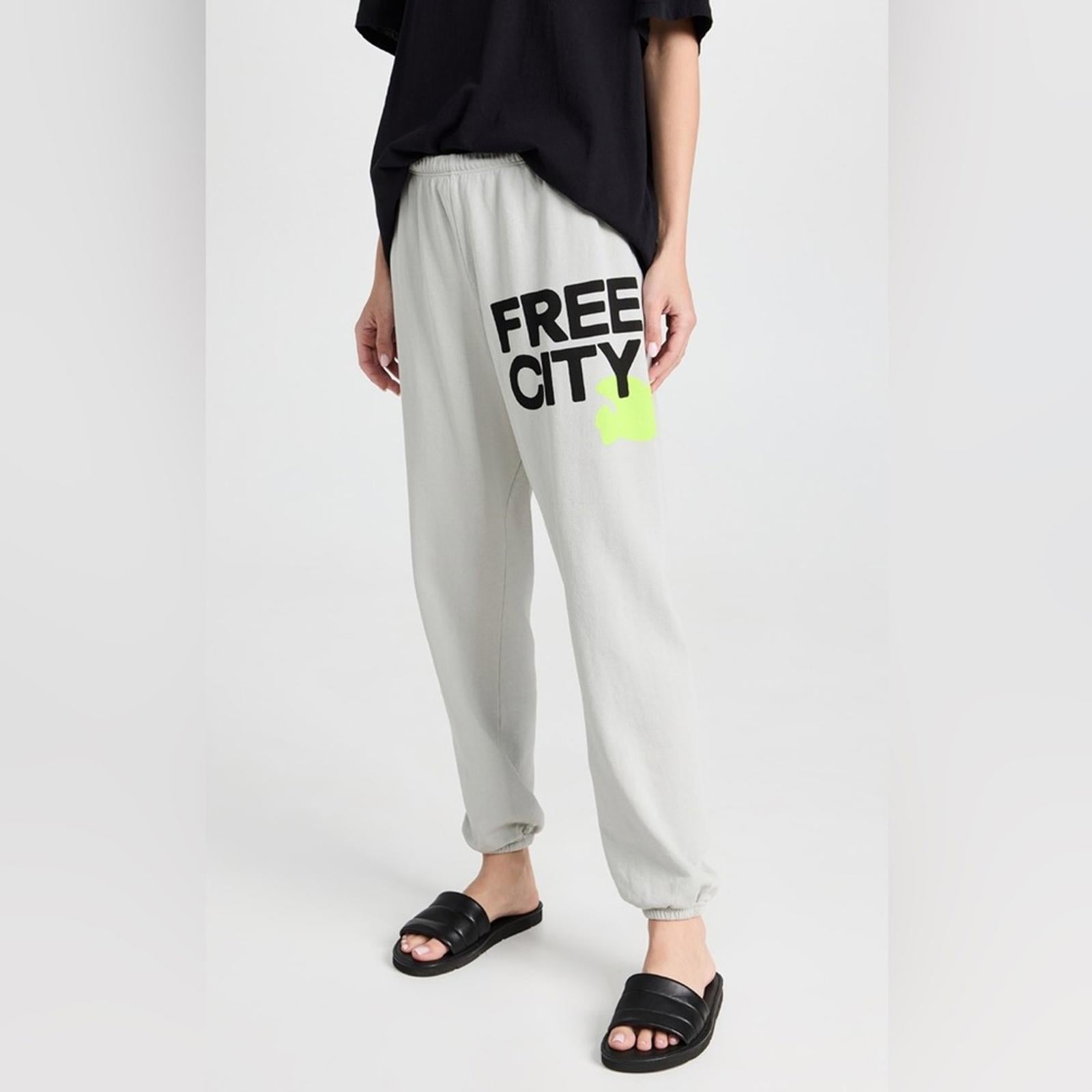 Freecity Logo Cotton Sweatpants in