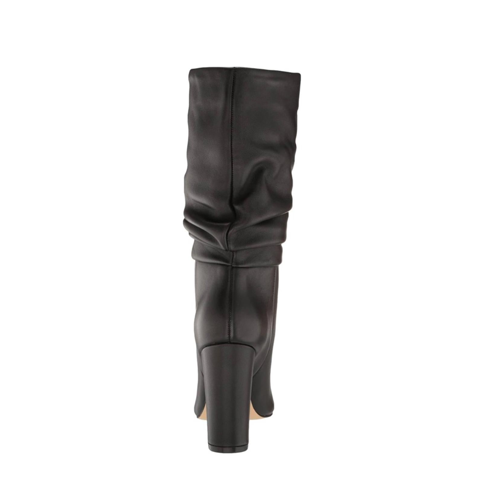 Marc Fisher LTD Gomer Slouched High Heel Boots Black Size 11M in Box Retail $249