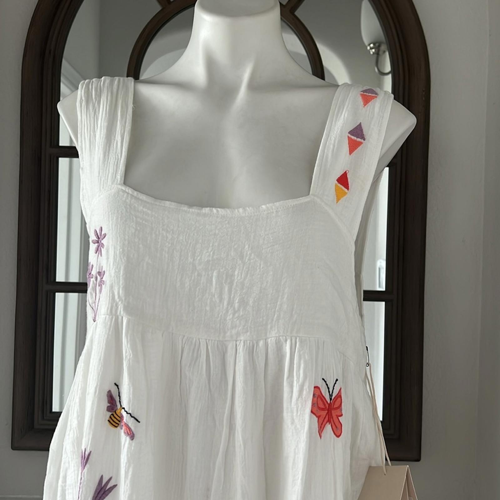 MOTHER The Love Story Summer Dreams Dress in White, NWT, Size L