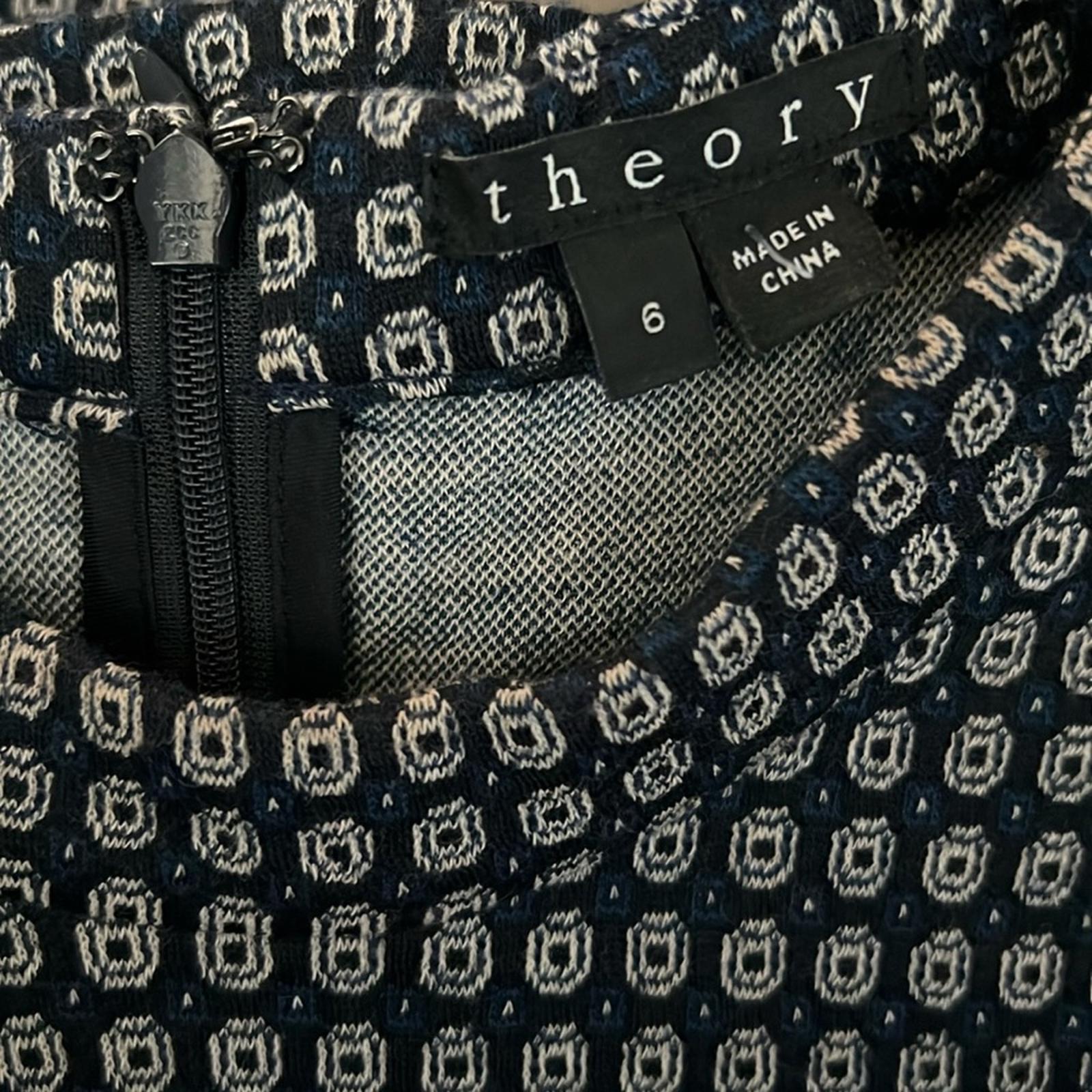 Theory Palmetto Knit Seraon Dress in Navy Blue, Size 6 Retail $295