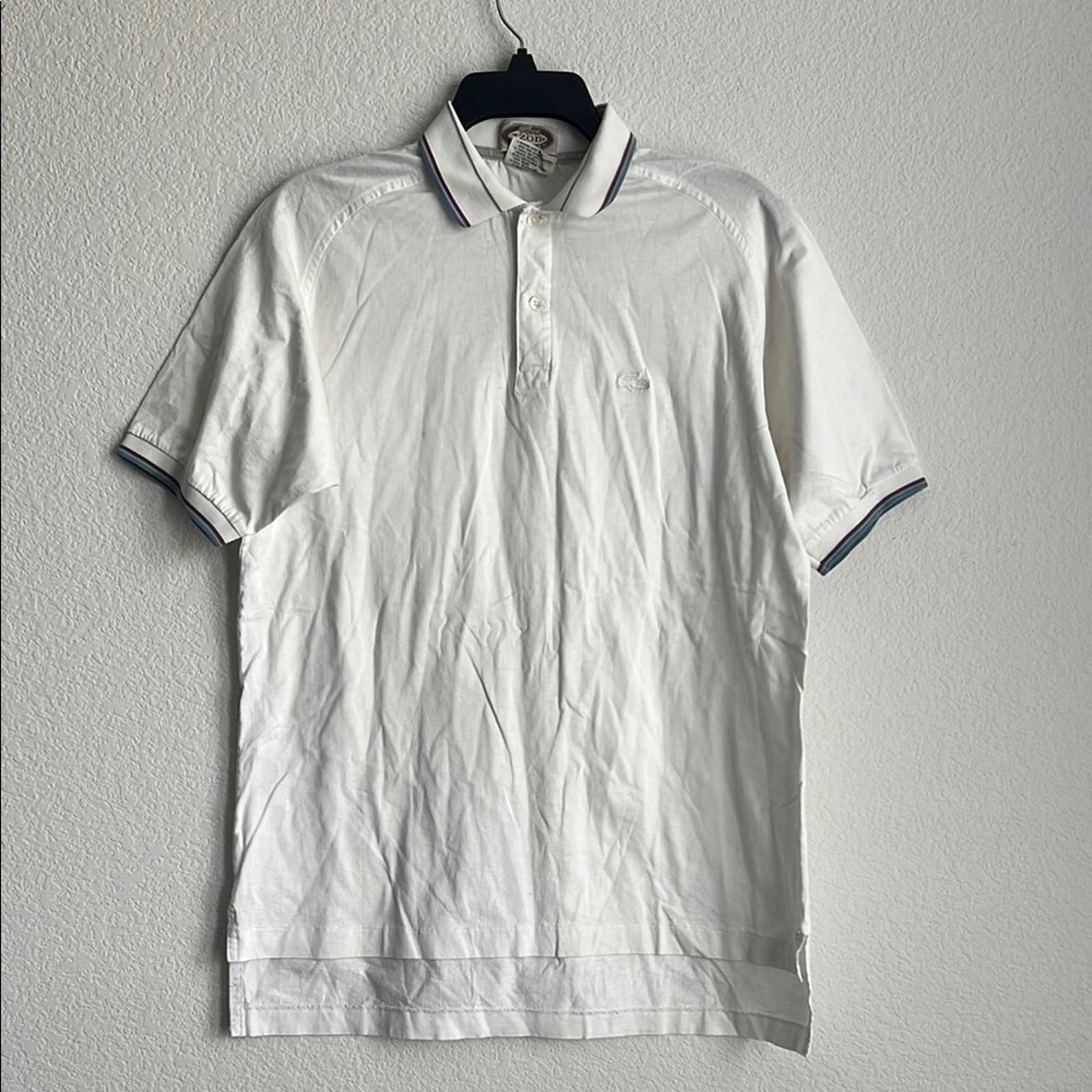 Lacoste x Izod Men’s Cotton Polo Shirt in White, Size L EXCELLENT!