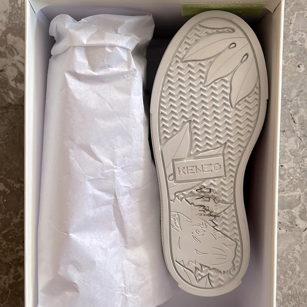 Kenzo Tiger Leather Low-Top Sneakers in Pink, NWT, Size EU 26, US 9.5