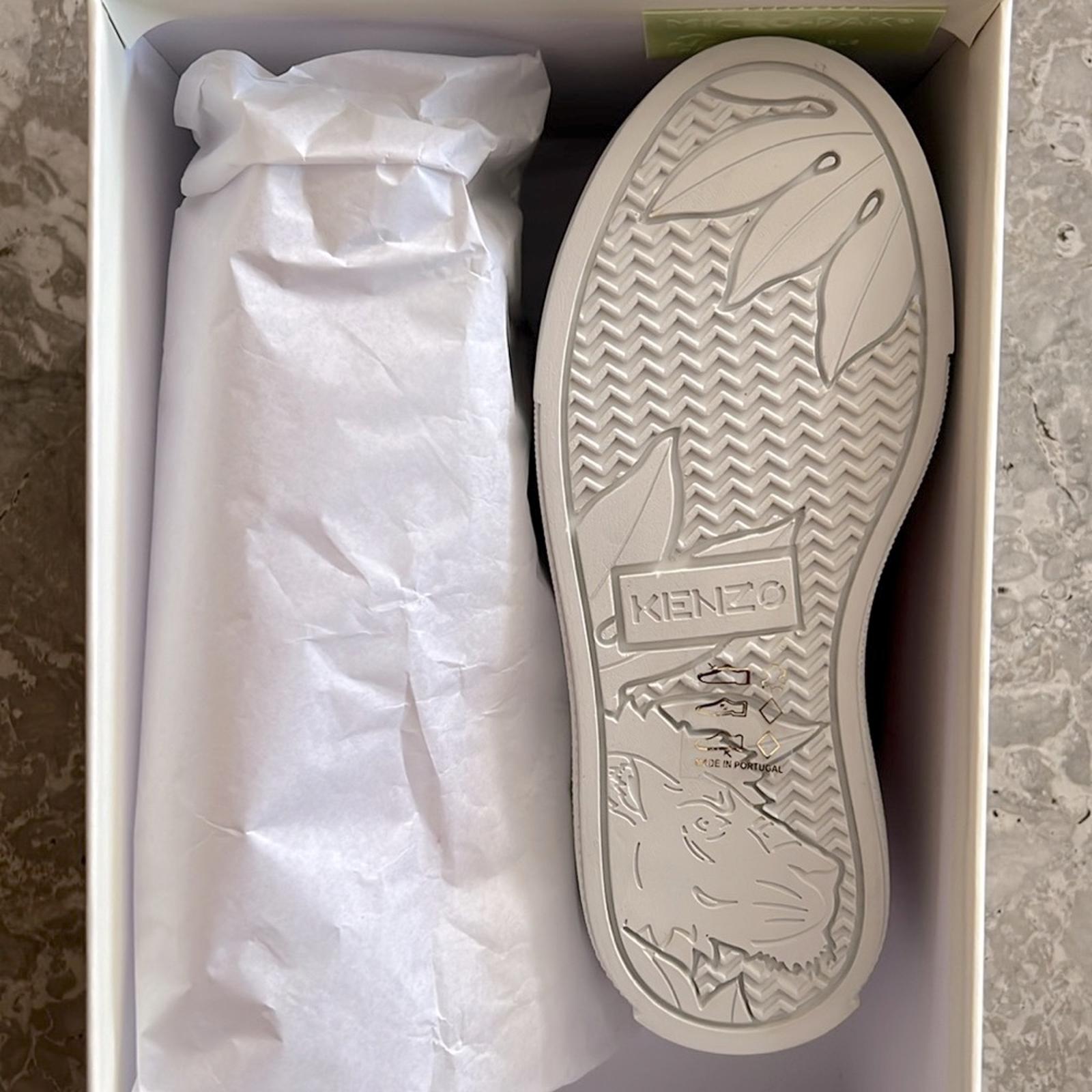 Kenzo Tiger Leather Low-Top Sneakers in Pink, NWT, Size EU 26, US 9.5