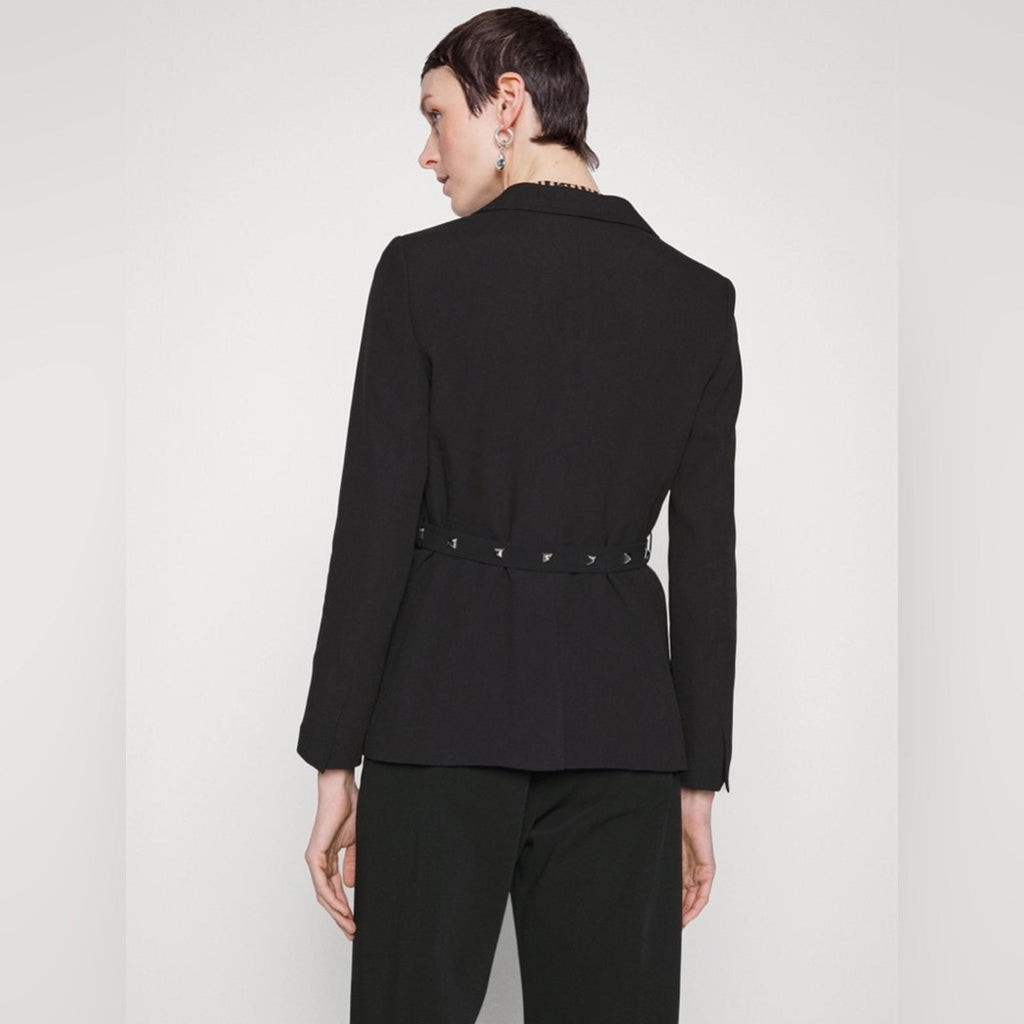 BOSS Jiriva Belted Jacket in Black, Size EU32 | US0 New w/Tag $645 SOLD OUT!