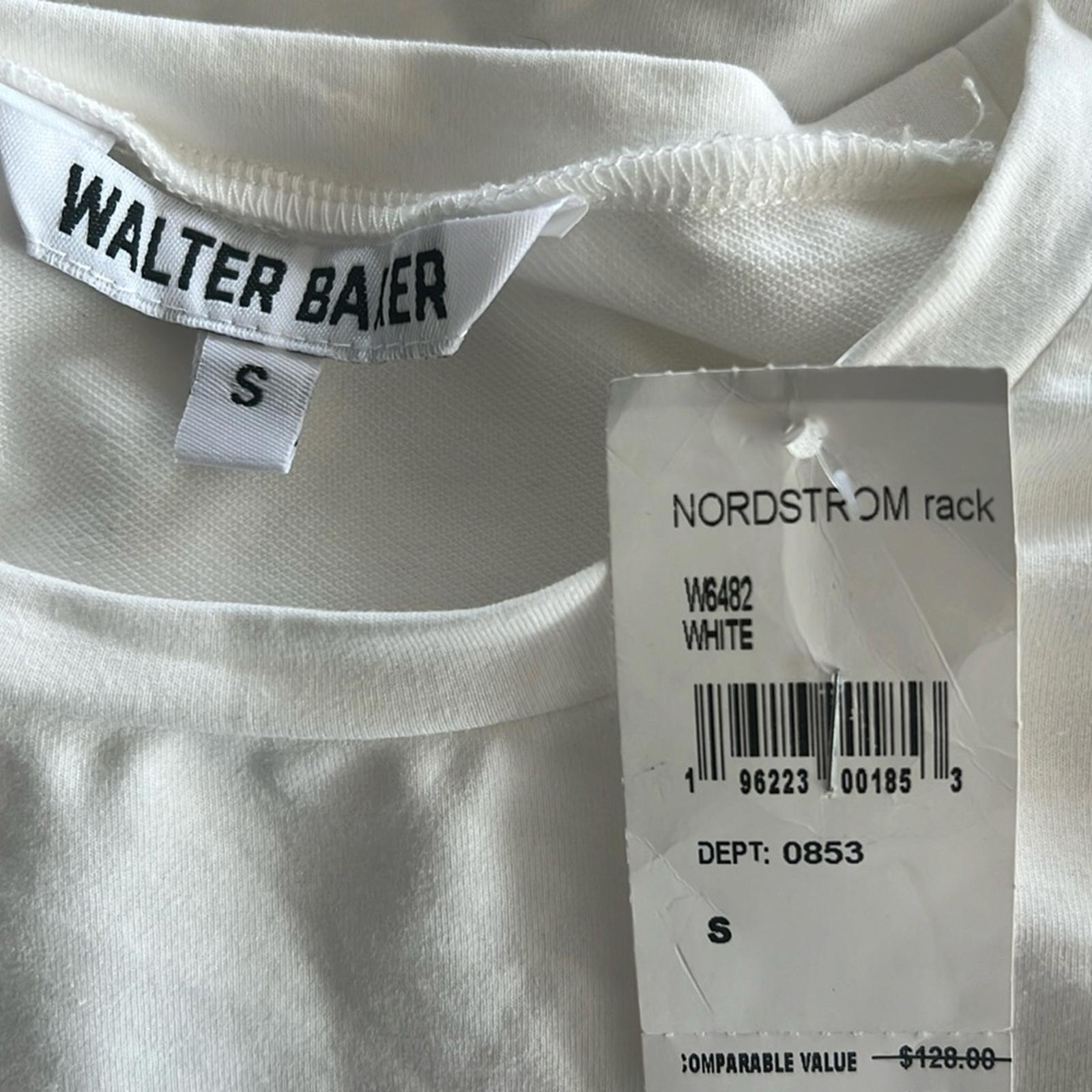 Walter Baker Bethany Extended Shoulder Top in White, Size S New w/Tag