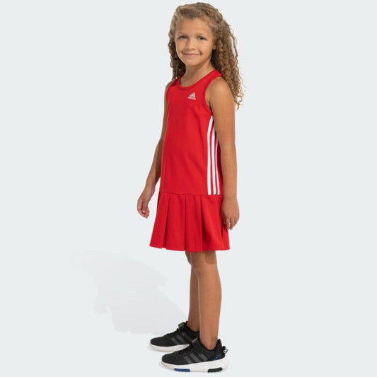 adidas Sleeveless Tennis Dress in Red, Little Girl’s Size 5 New w/Tag