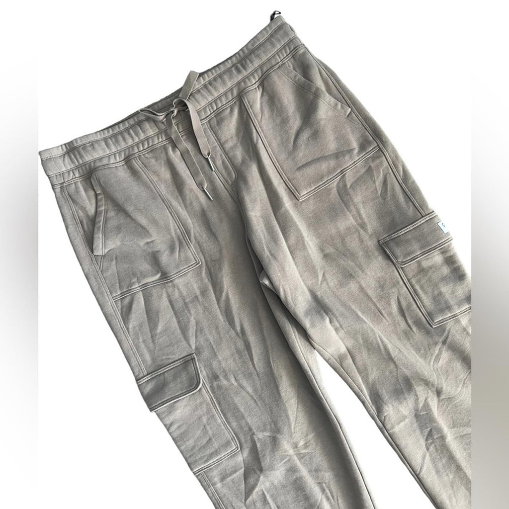 Calvin Klein Performance Grey Drawstring Cotton Blend Joggers, Size XL NWT