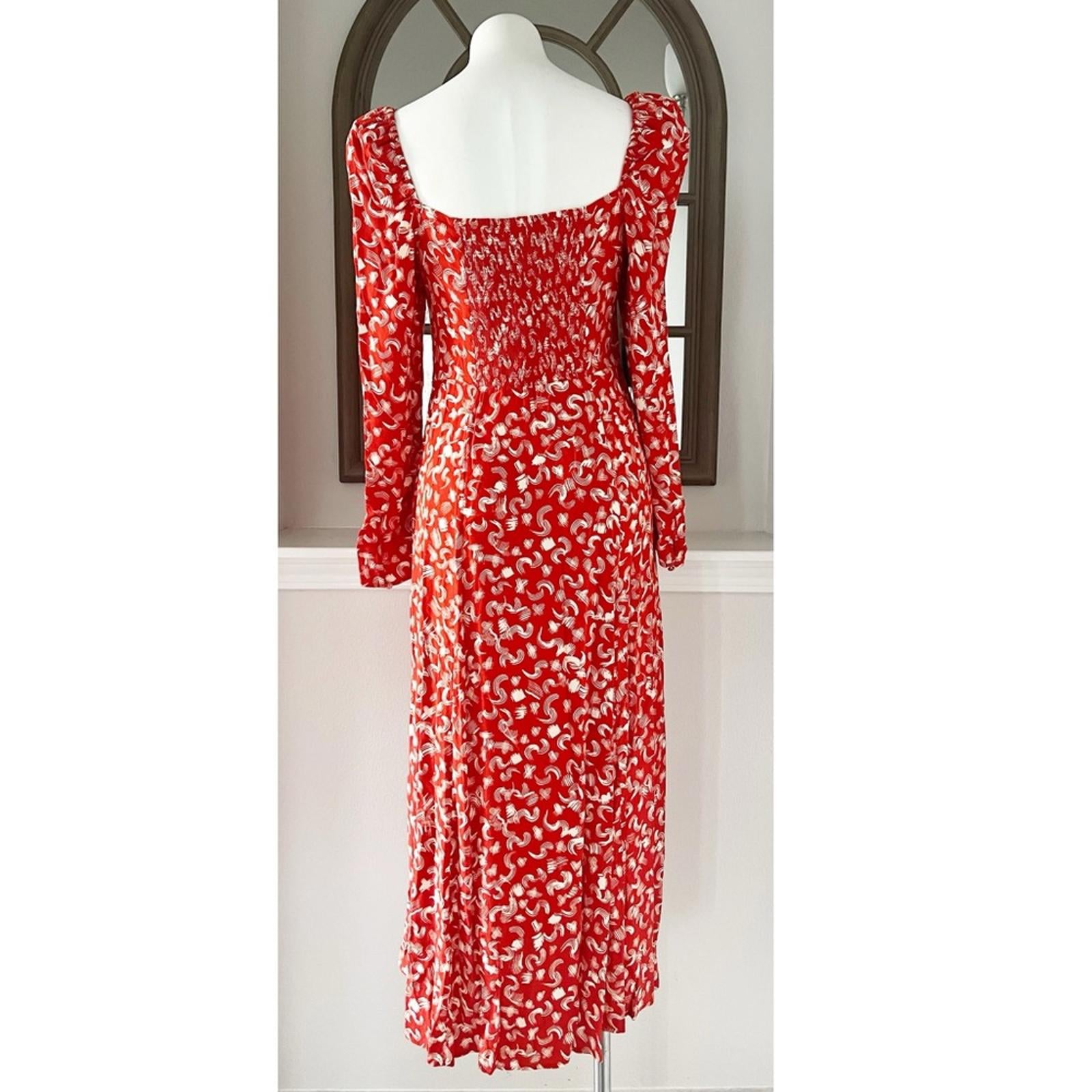& Other Stories Puff Sleeve Midi Dress, Size 8 New w/Tag