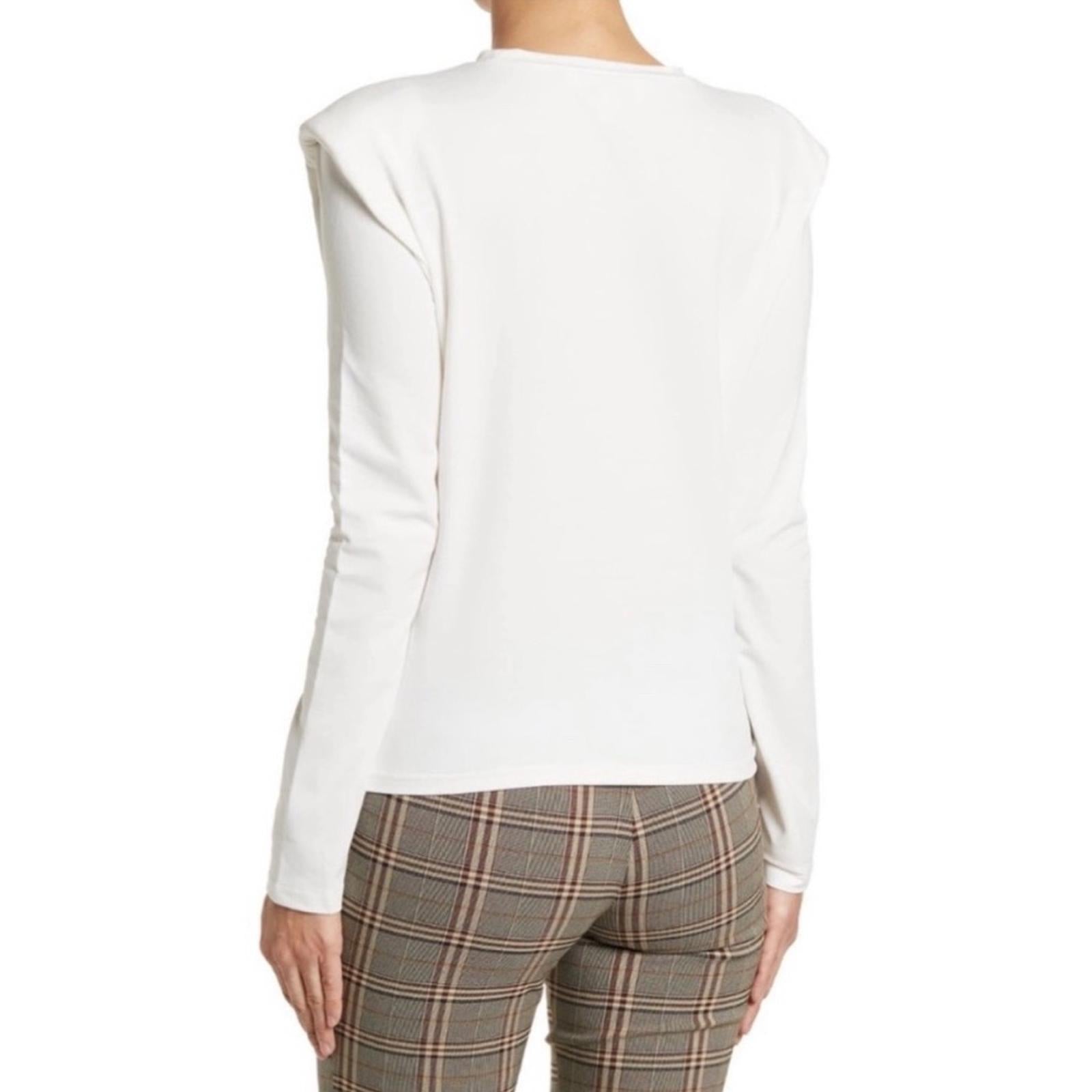 Walter Baker Bethany Extended Shoulder Top in White, Size S New w/Tag