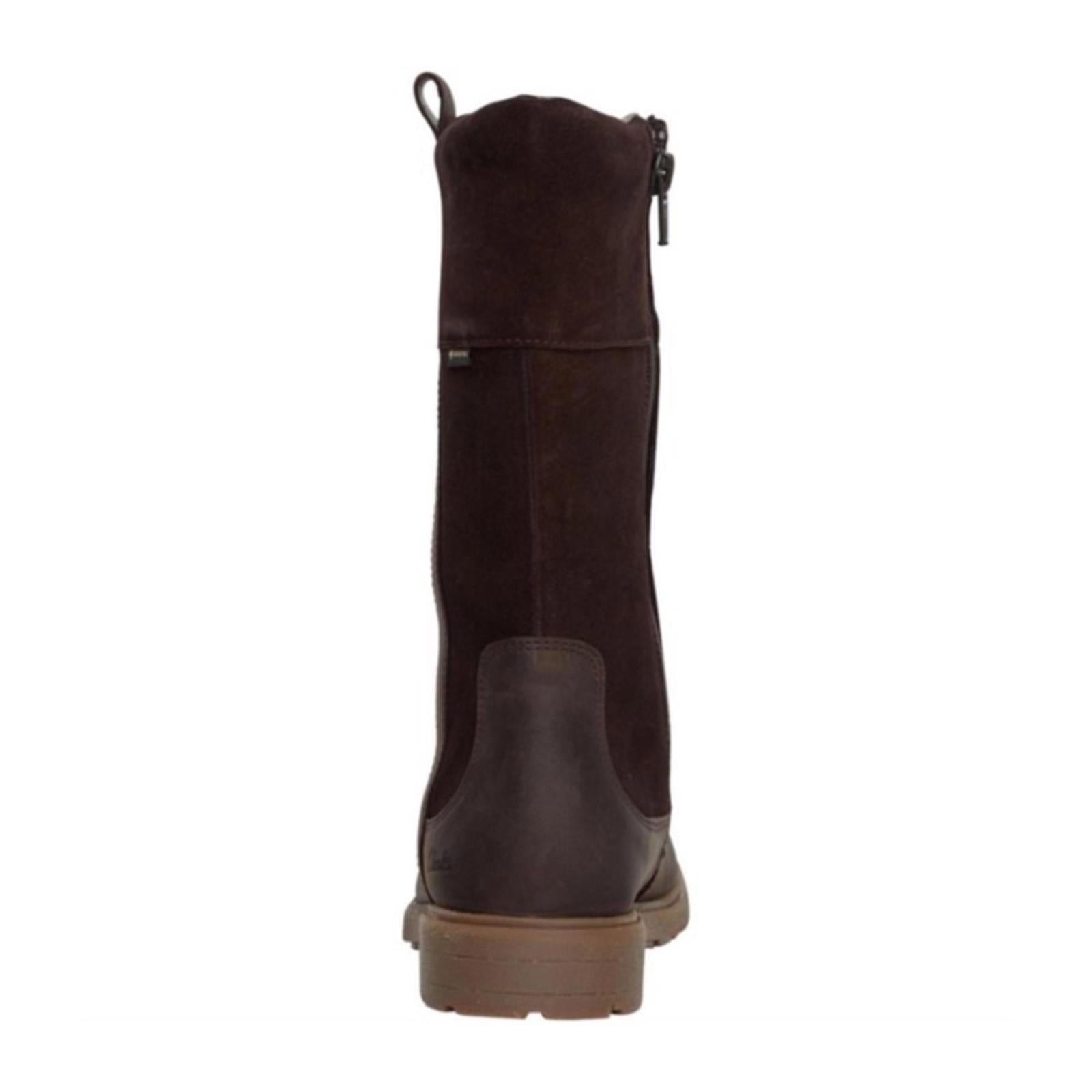 NEW Clarks Girls Astrol Hi Gortex Boots Brown Leather, Size UK 11F, US 11.5M £66