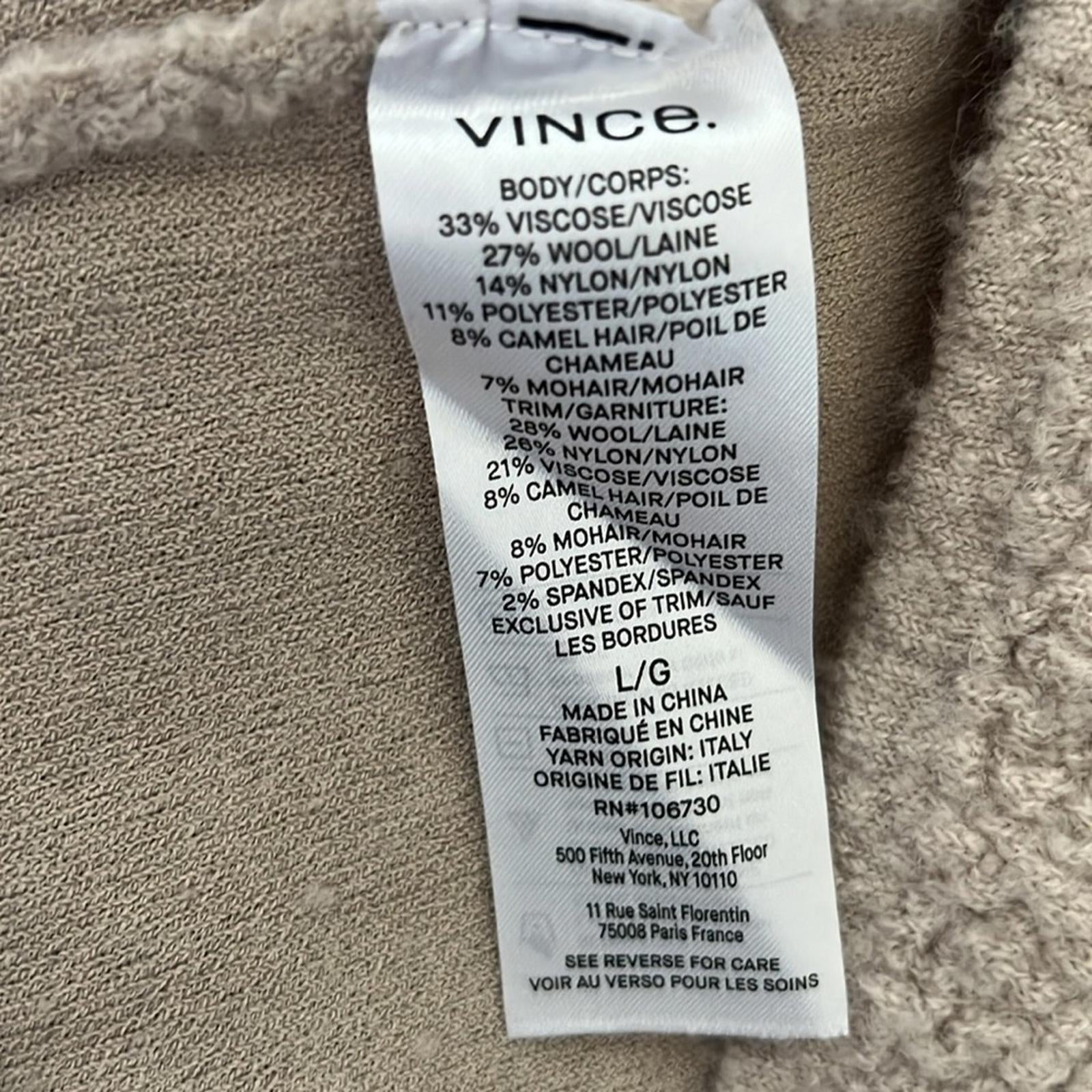 NWT Vince Bouclé Sweater Blazer, Jacket Size L New w/Tag