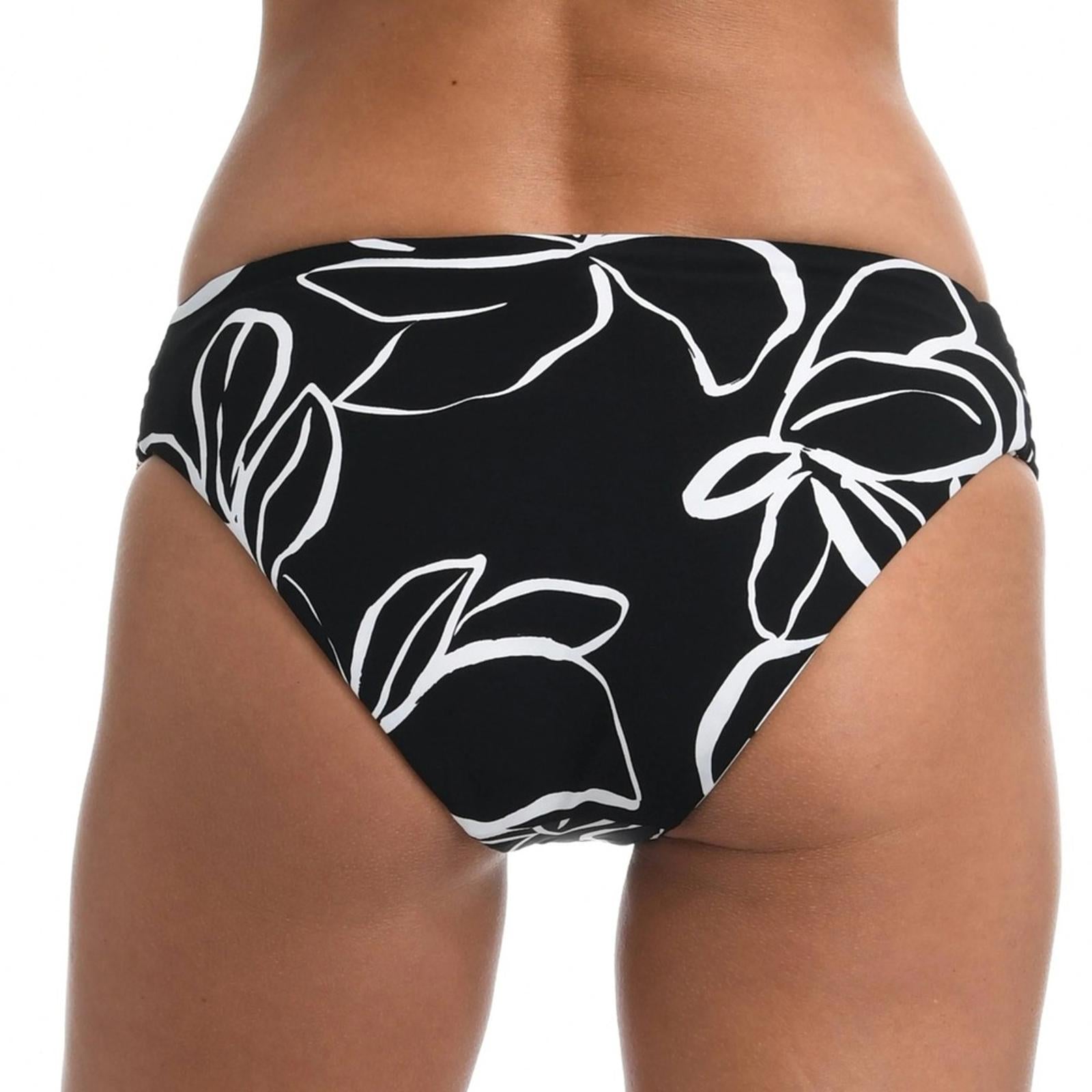 La Blanca Moonlit Reversible Sash Tab Bikini Swim Bottom Size 14 NWT
