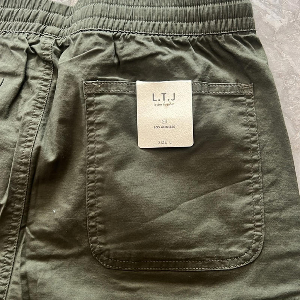 L.T.J Letter to Juliet Cargo Joggers in Olive, Size L New w/Tag