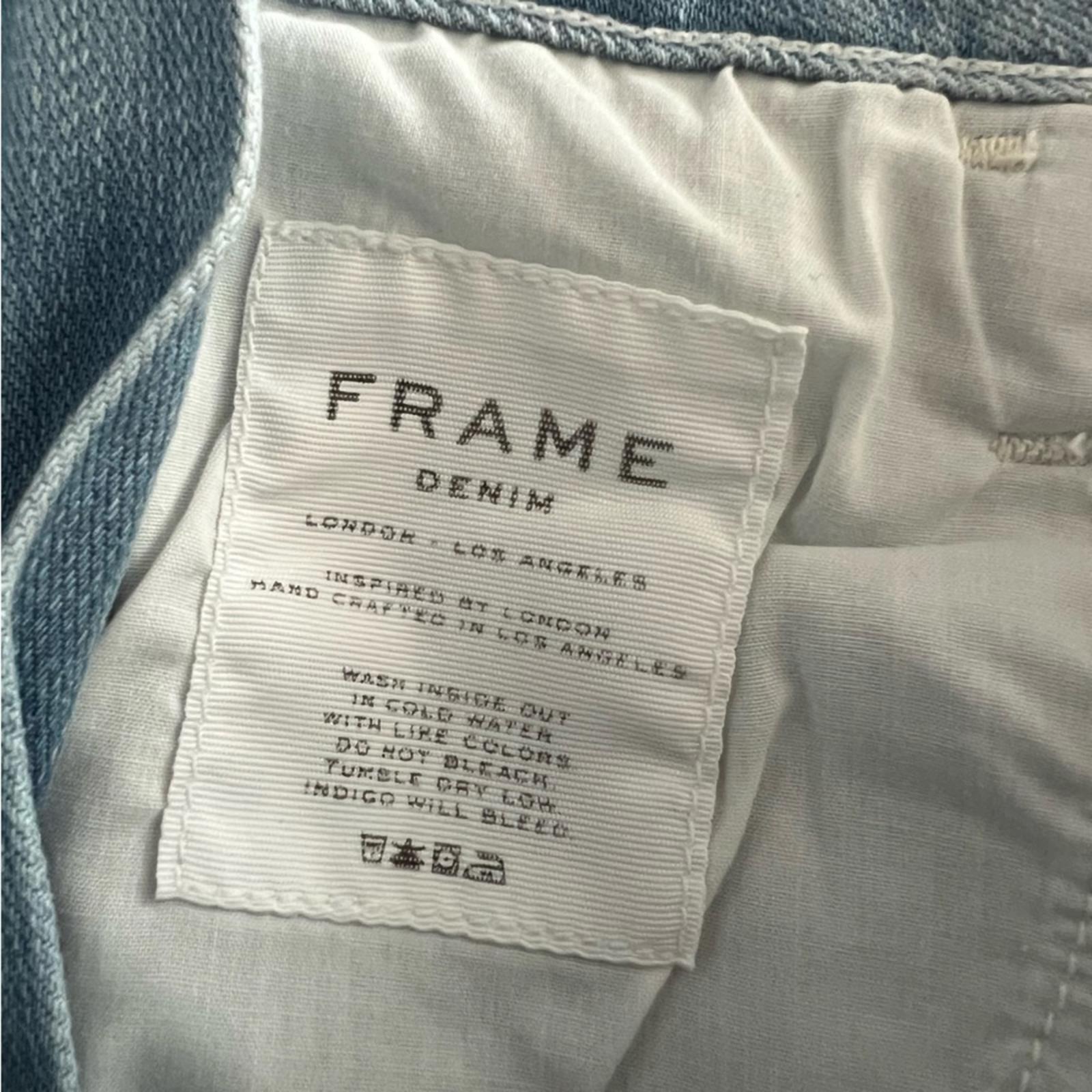 Frame Barrington Mini Skirt in Faded Blue, Size 25 / Small, Retail $215