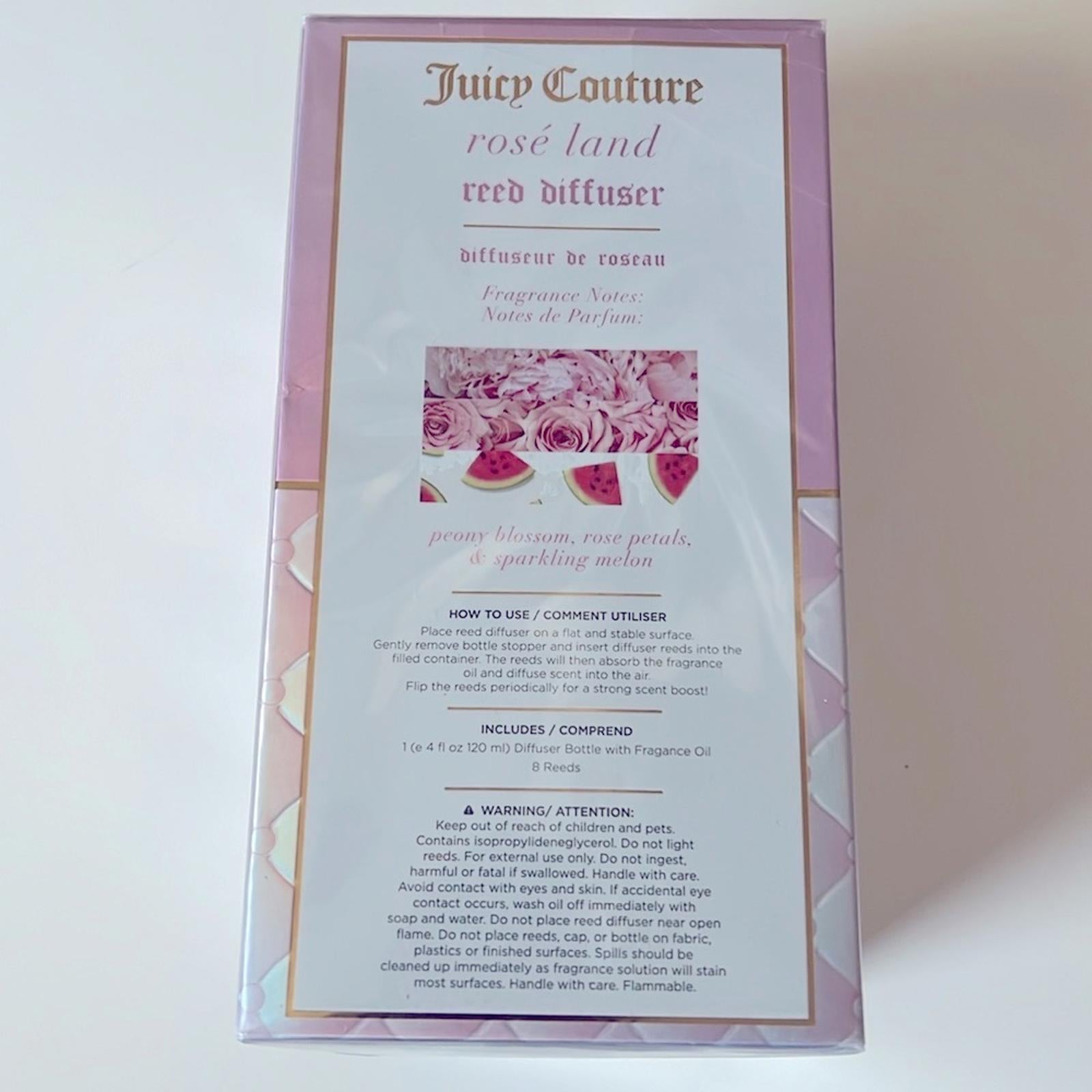Juicy Couture Rosé Land Reed Diffuser 120ml / 4fl oz. New/Sealed