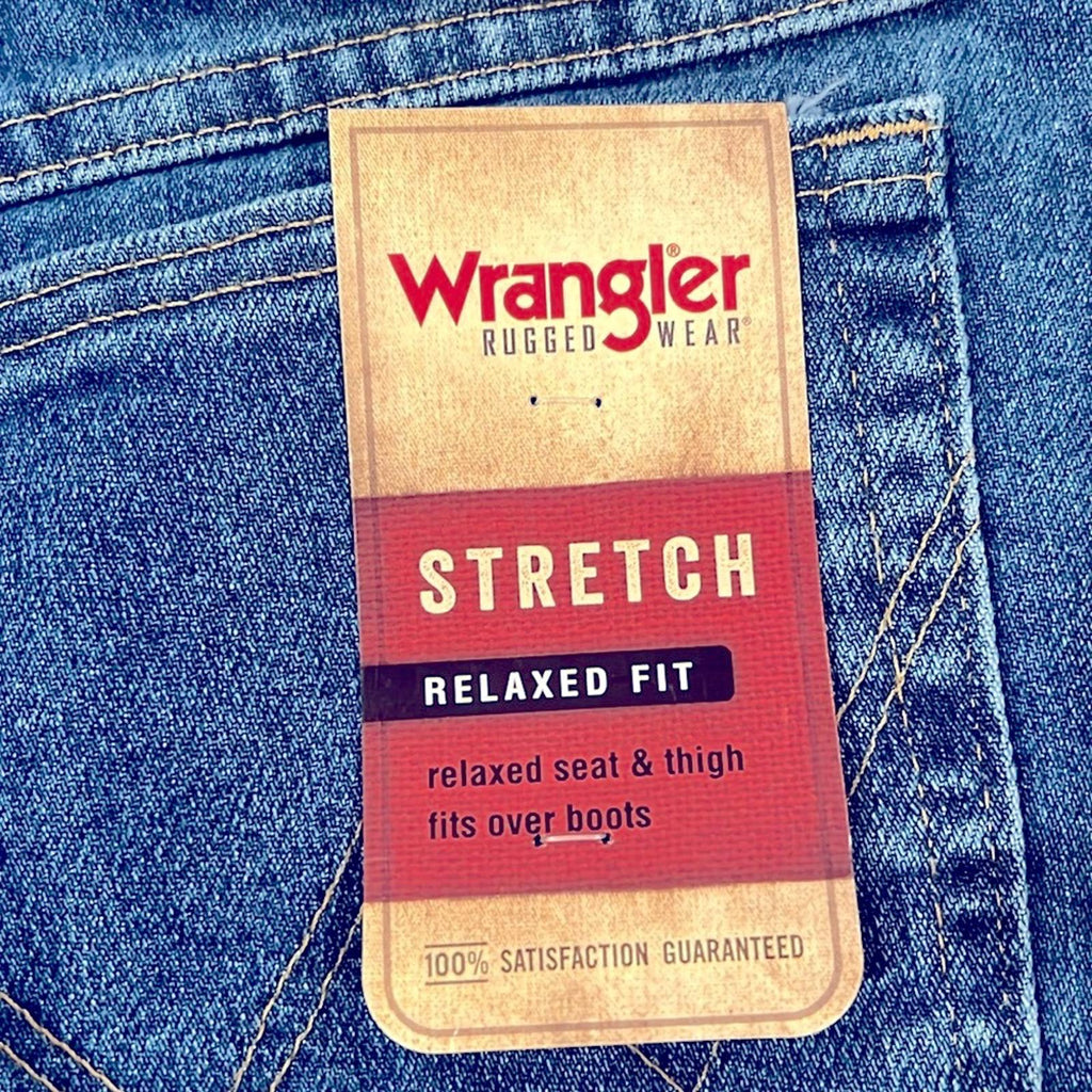 Wrangler Stretch Relaxed Fit Big & Tall Jeans, Stonewash Size 50 X 30 New w/Tag