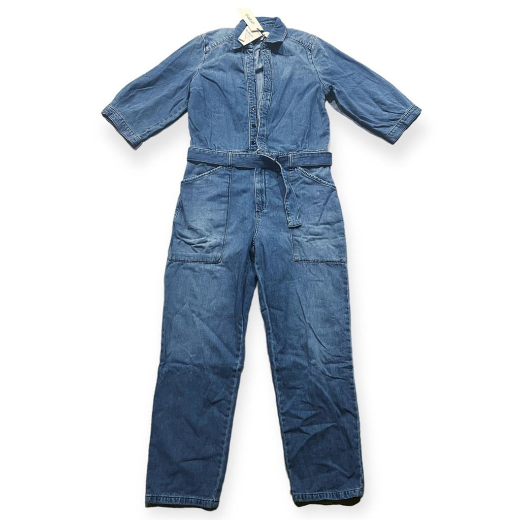 Ba&sh Combinaison Frida Denim Jumpsuit in Blue, Size L New w/Tag