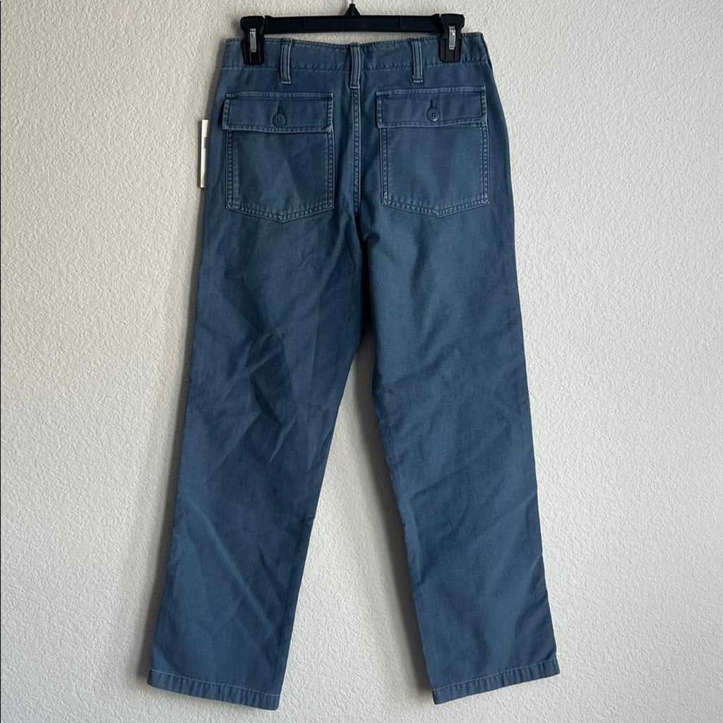 Polo Ralph Lauren Reverse-Sateen Ricky Pants in Blue, Size 16, NEW w/Tag