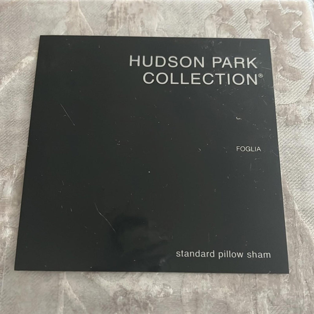 X2 Hudson Park Foglia Standard Sham, Queen New w/Tag Retail $270 for 2