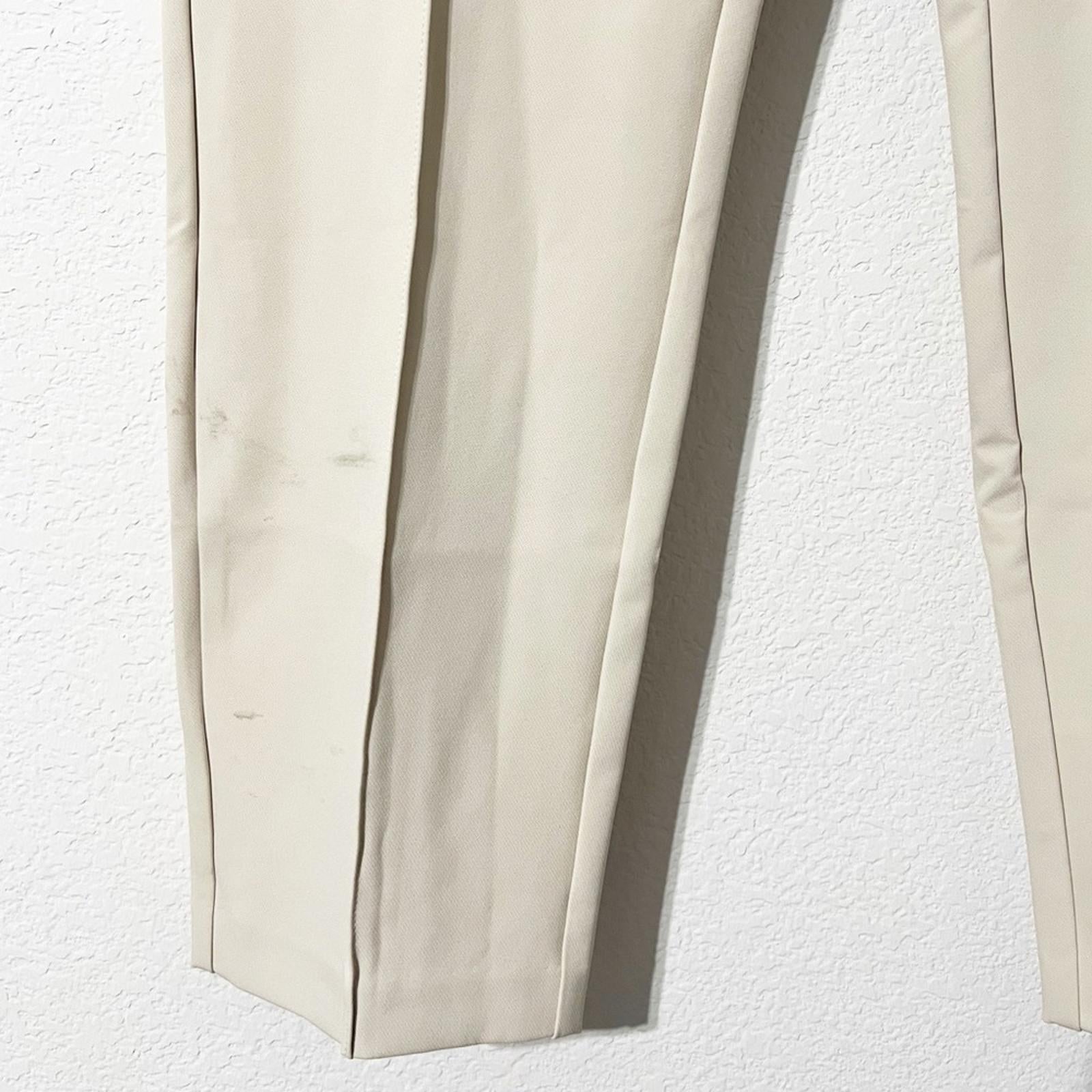 Lafayette 148 New York Acclaimed Stretch Gramercy Pants in Sand, NEW, Size 16