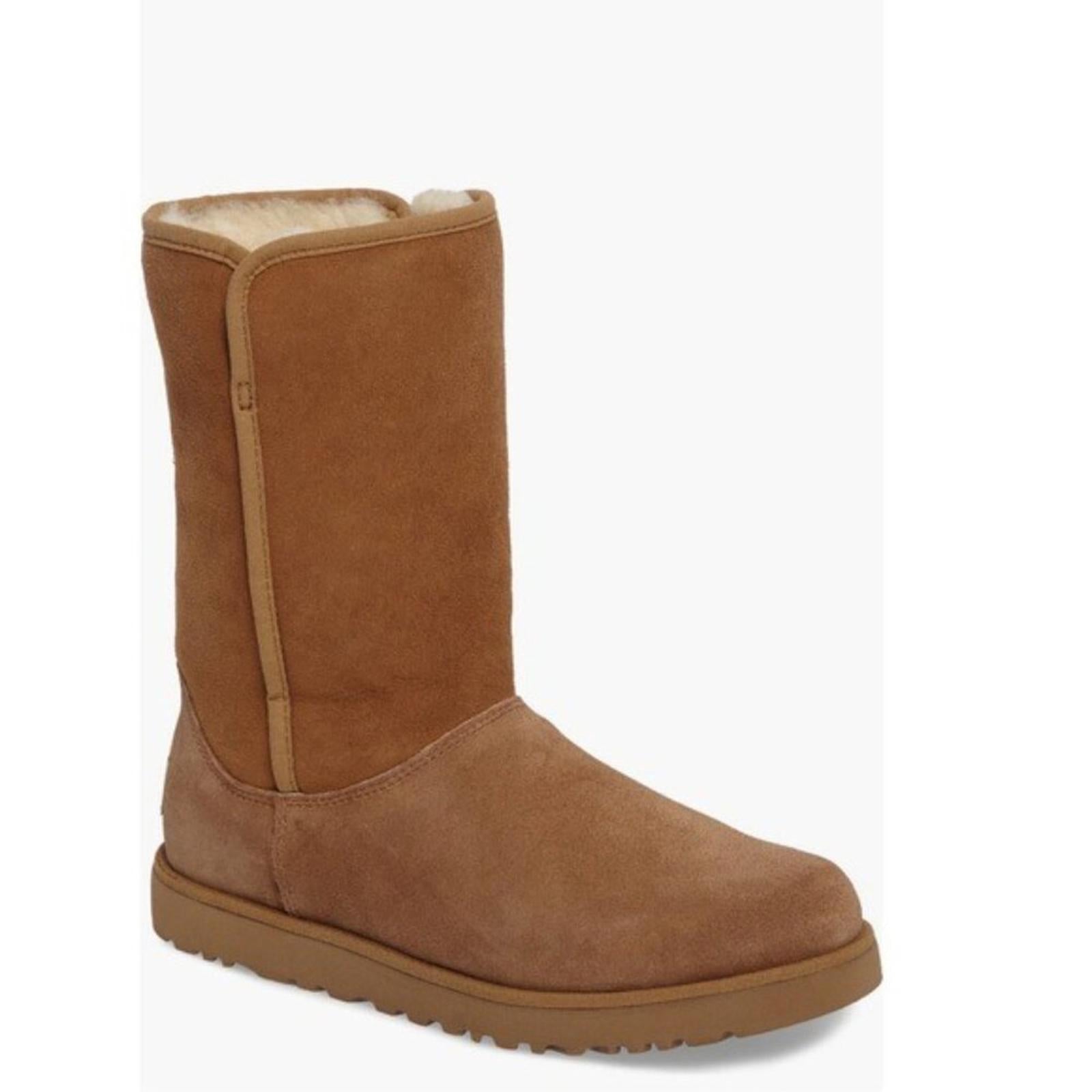 UGG Michelle Chestnut Suede Boots, Fur Leather Size EU36 US5 New in Box
