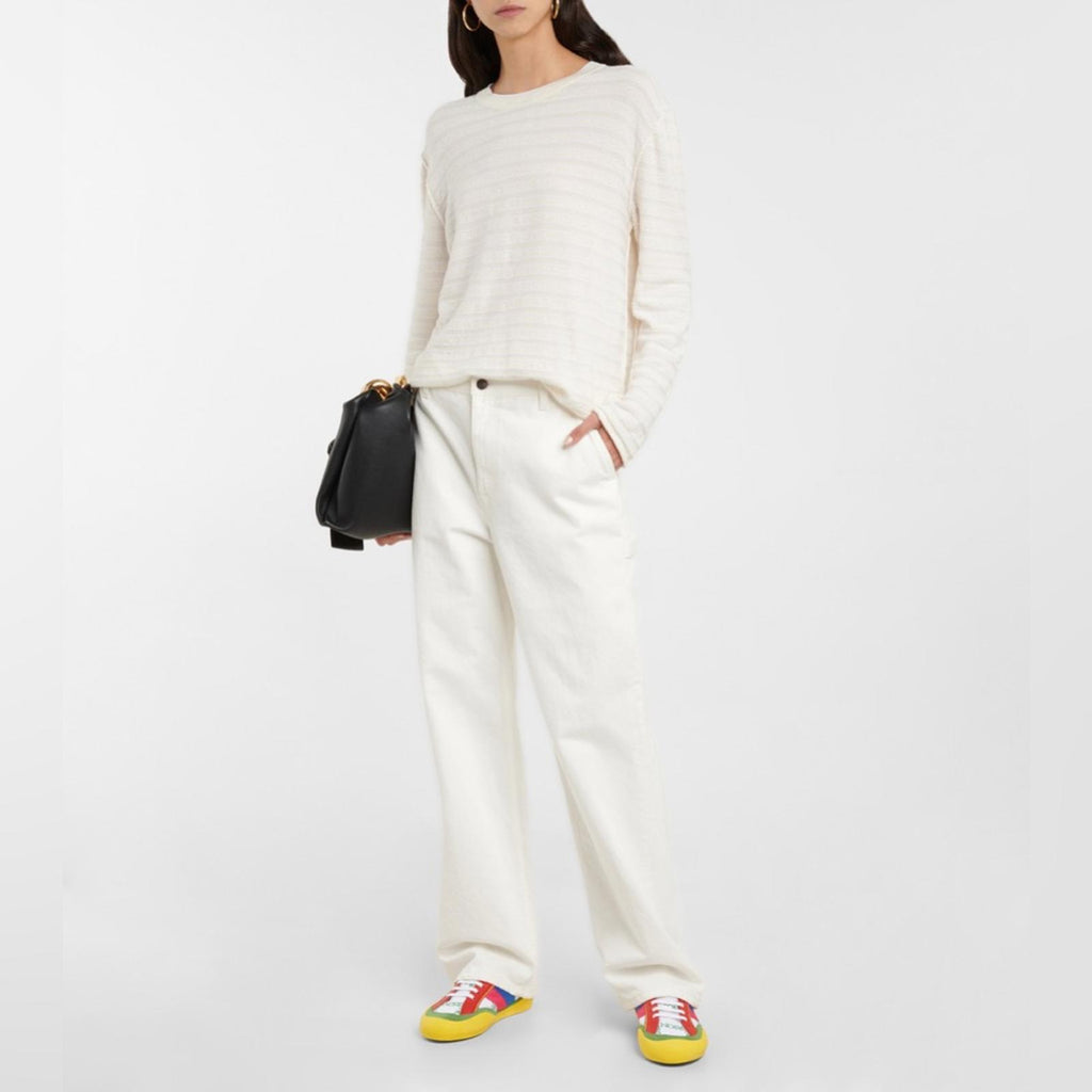JW Anderson LaceUp Bubble Sneaker, Suede Yellow-Canvas Size 39 New + DustBag