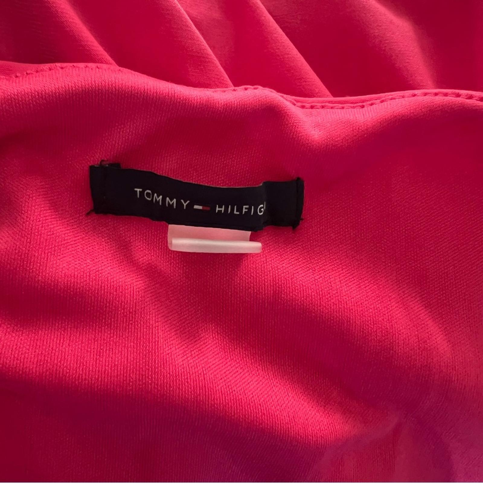 Tommy Hilfiger Tiered Jersey Shift Dress in Hibiscus Pink Size 4 NWT - SOLD OUT