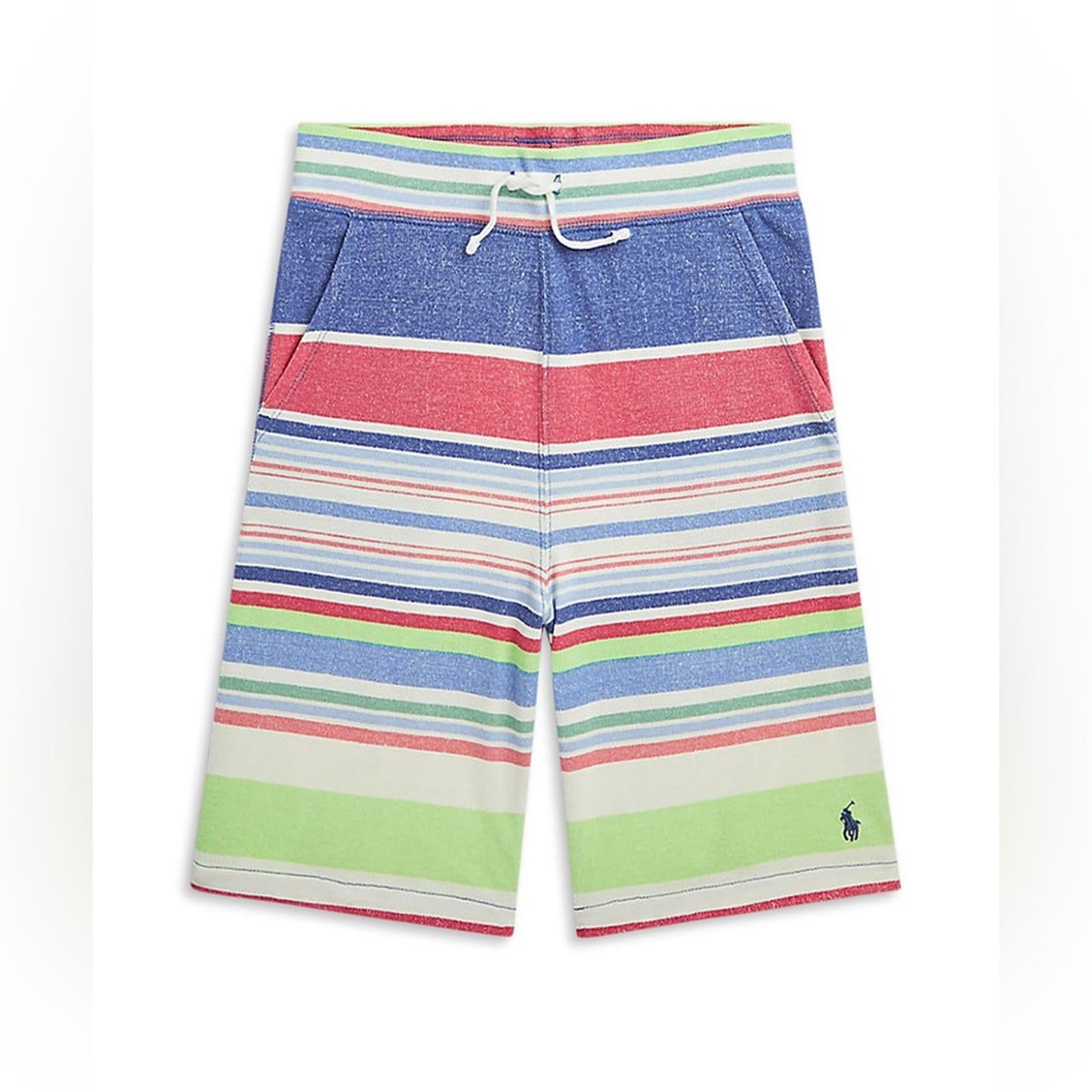 Polo Ralph Lauren Boys' Striped Cotton Mesh Shorts, NWT, Size XL