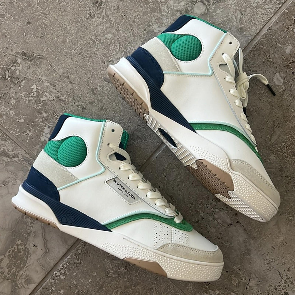 Scotch & Soda Court Cup Hi-Top Sneakers, White Size EU 42 | US 9 New in Box