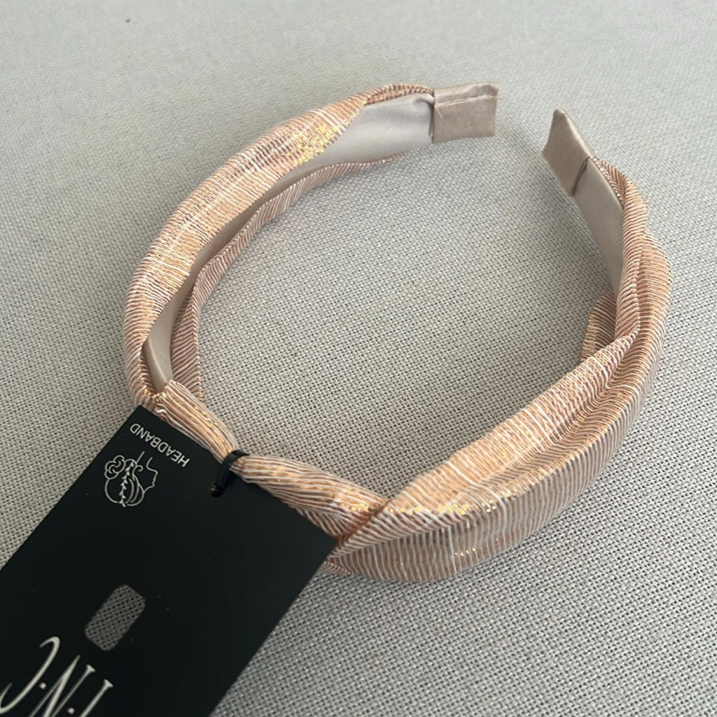 INC Gold Chiffon Headband New w/Tag Retail $29.50