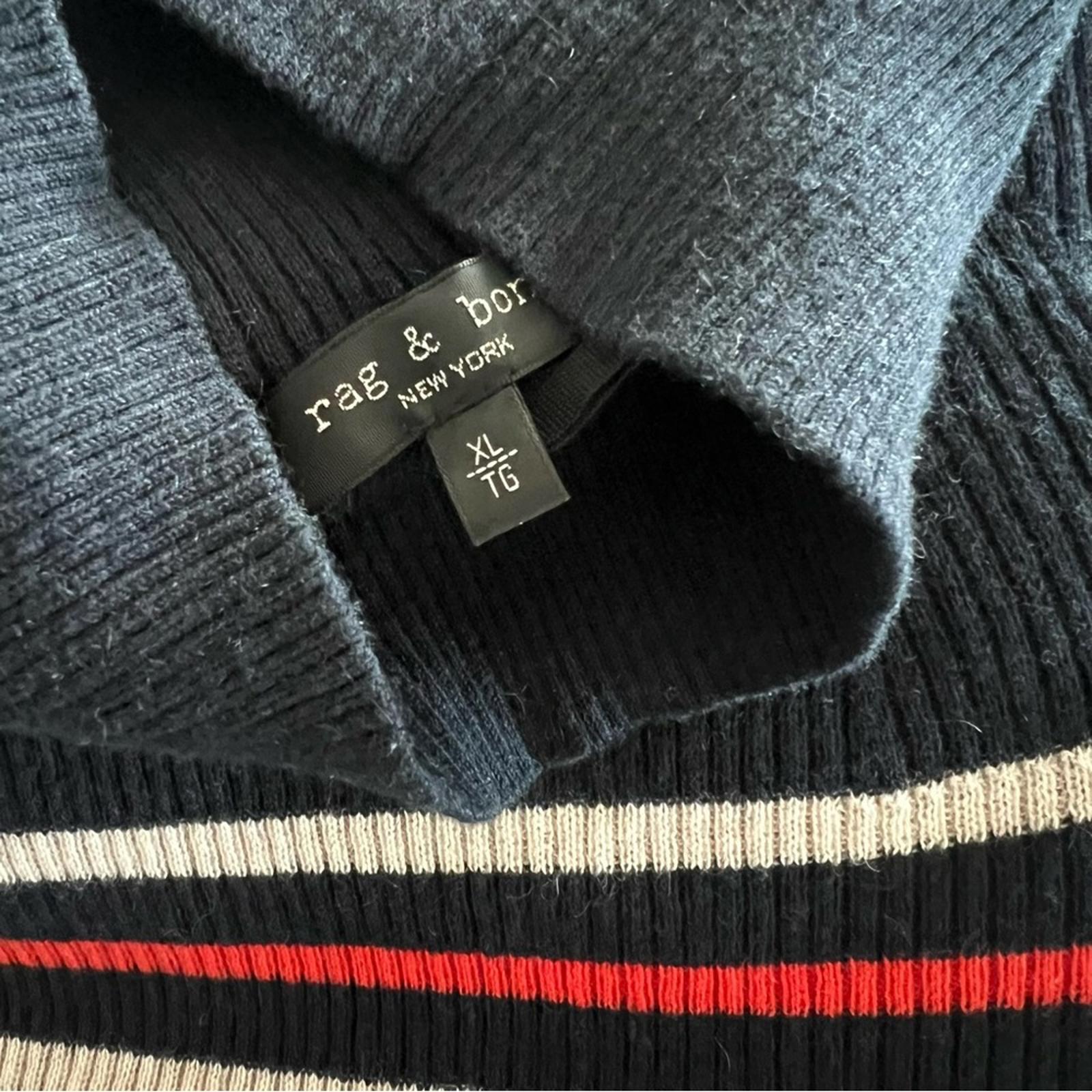 NEW Rag & Bone Kate Stripe Cashmere Blend Dress Size XL New w/o Tag Retail $375