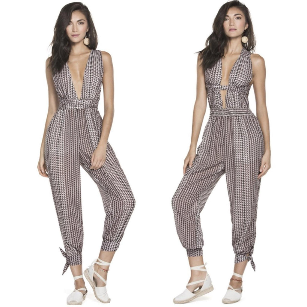 NEW Agua Bendita REVOLVE Python Josie Jumpsuit/Overall, Size 6 New w/o Tag $245