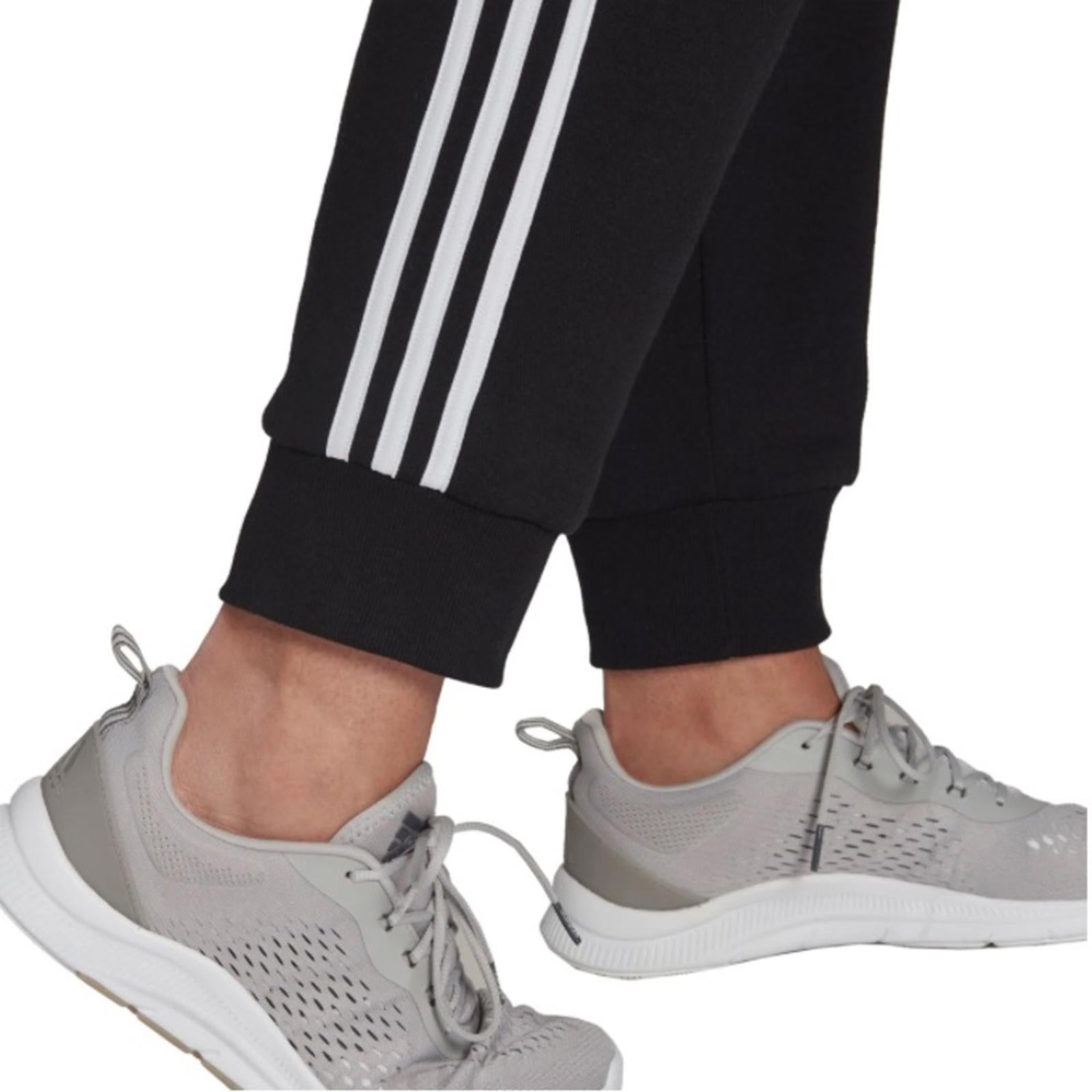 Adidas Essentials 3-Stripes Fleece Jogger Pants in Black, NEW, Size 4X