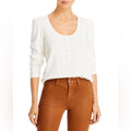 Paige Daniella White Long Sleeve Top, Size XL NWT