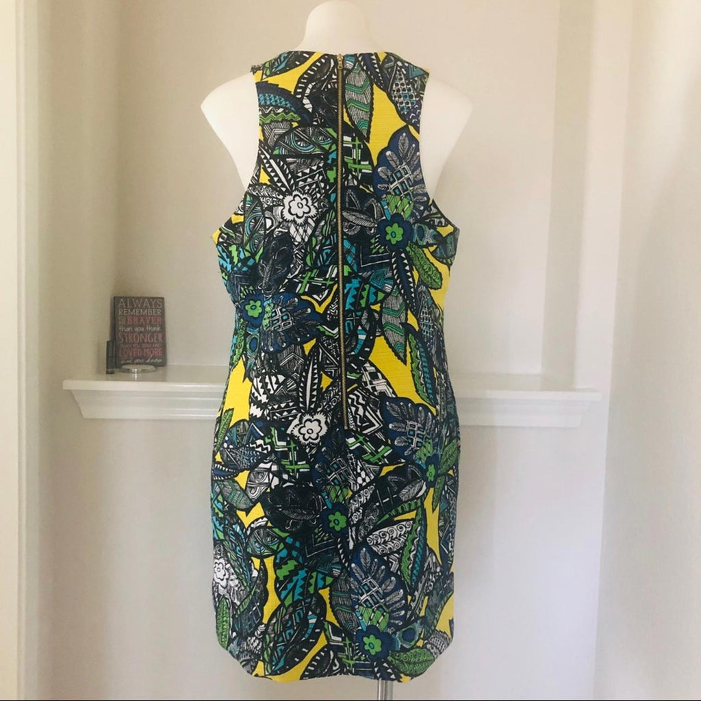 SLNY Royal Multicolor Sheath Dress, Size 18 EXCELLENT
