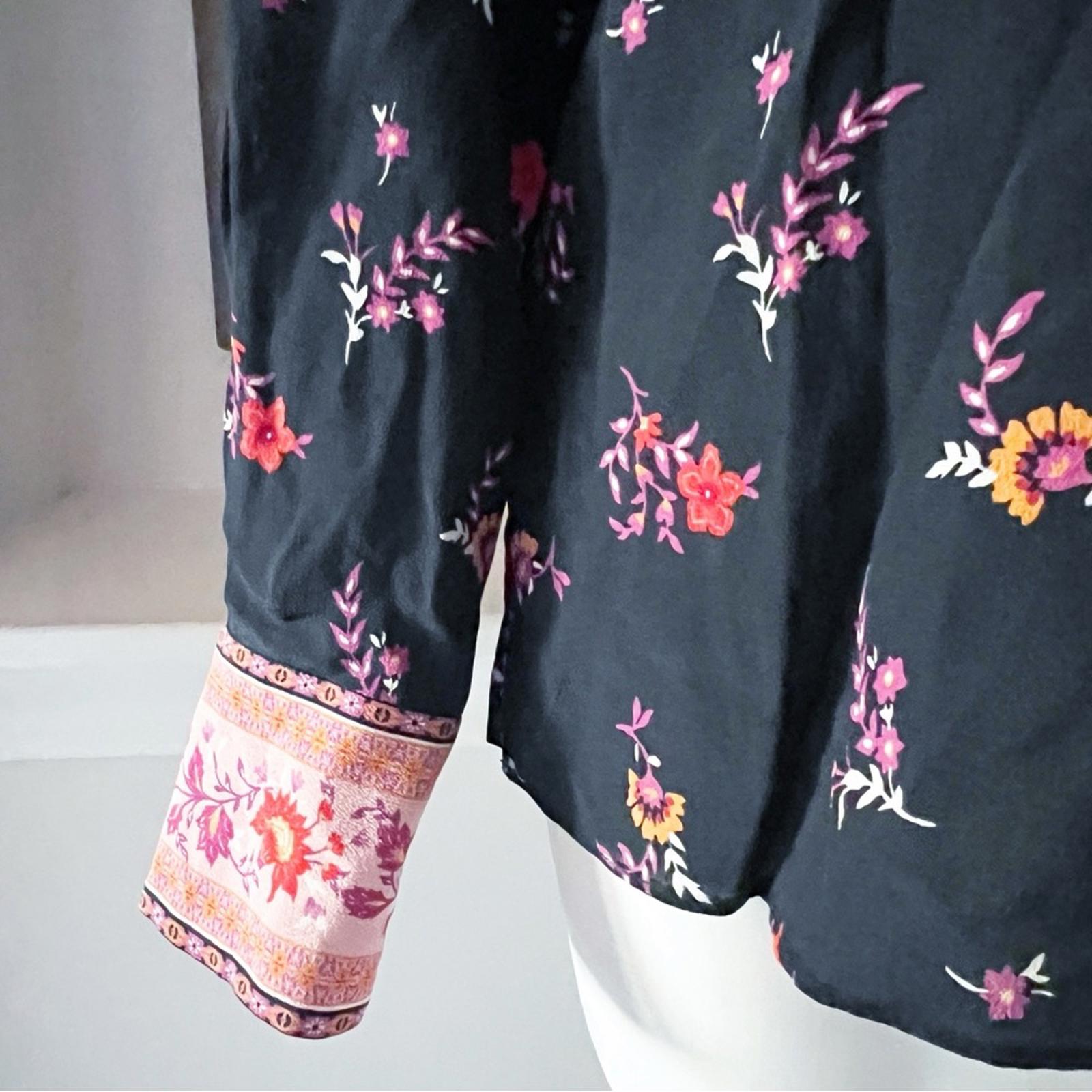 New Kobi Halperin Neo Silk Contrast Print Blouse, Size S New w/Tag $478