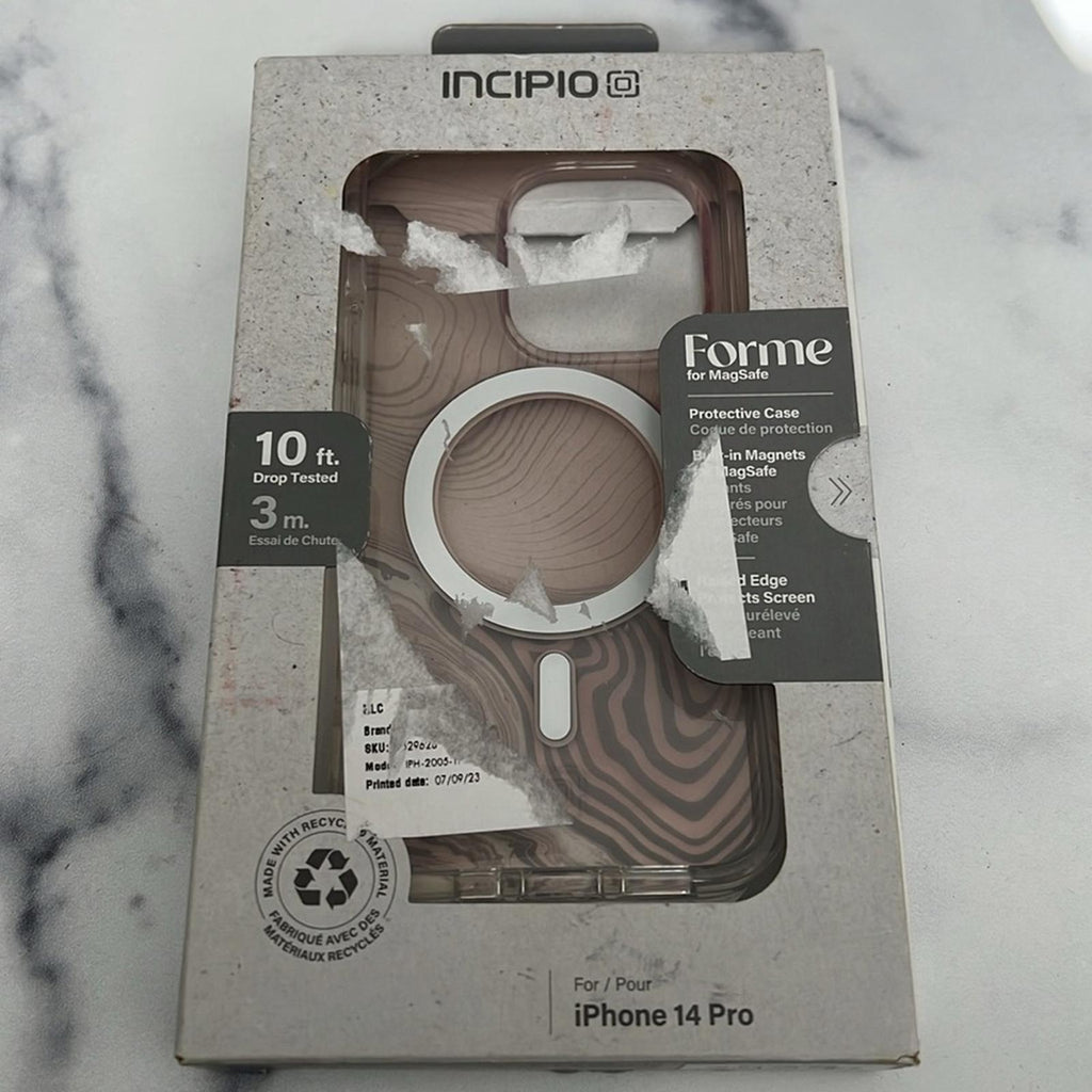 Incipio Forme Protective MagSafe Case for iPhone 14 Pro, Topographic Pink NEW