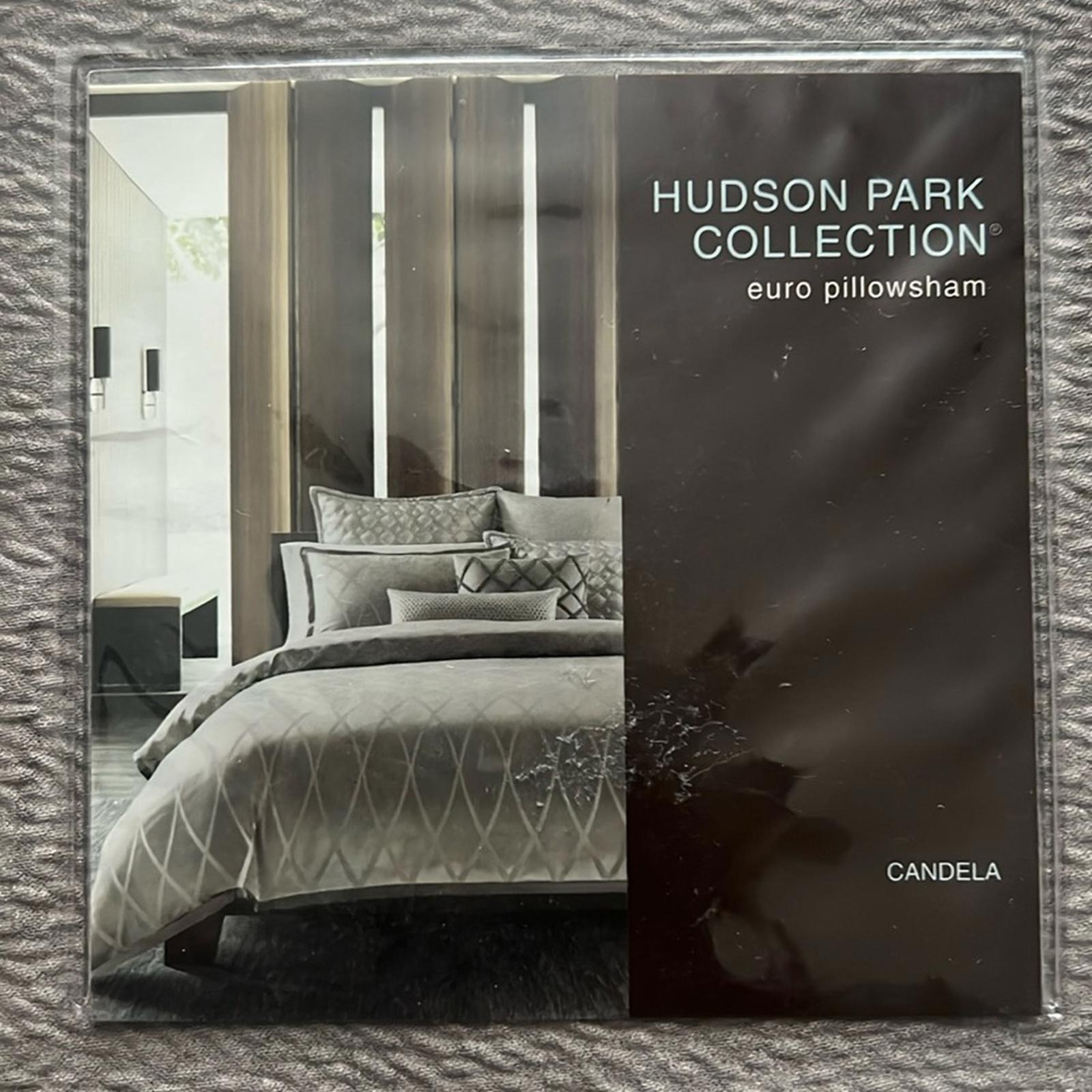 Hudson Park Collection Deco Step Jacquard European Sham in Candela, New w/Tag