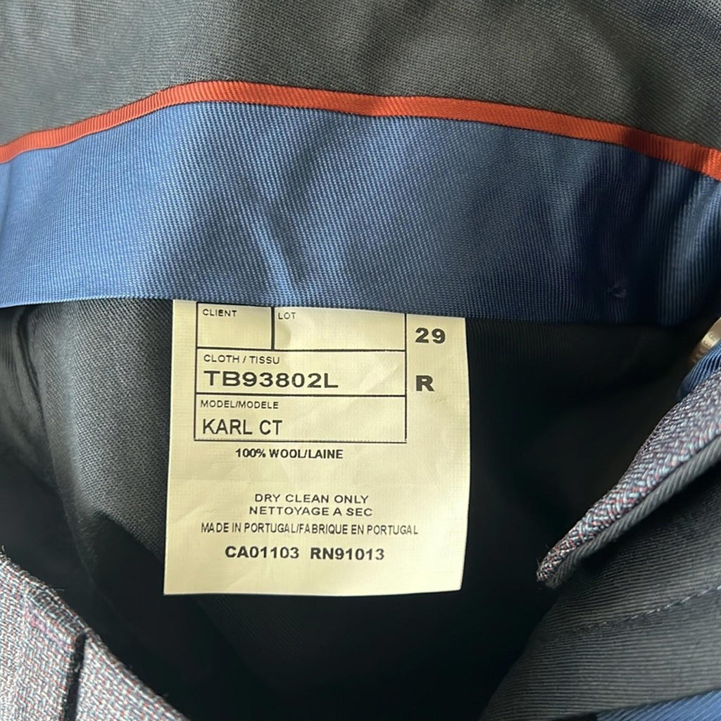 NEW Ted Baker London Karl Slim Fit Dress Pants, Mid Blue Size 29R New w/o Tag