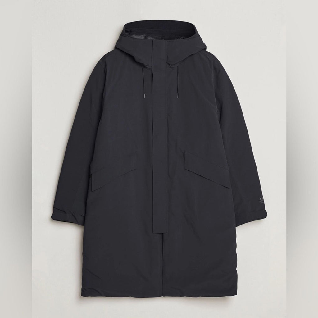 C.P. Company Micro M Re-Cycled Long Parka Coat, Black Size 52/XL NWT Retail $925