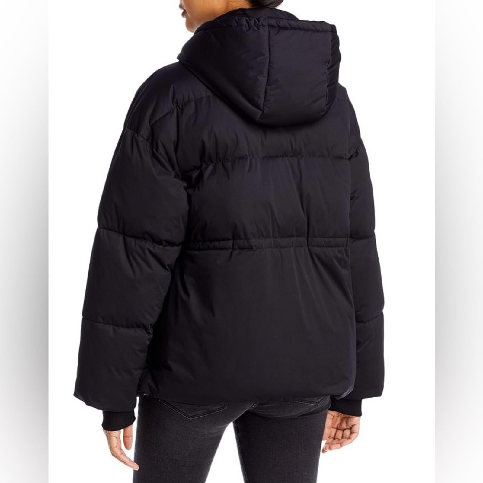 AQUA Hooded Puffer Coat in Black, Size XS New w/Tag Retail $198 (SOLD OUT)