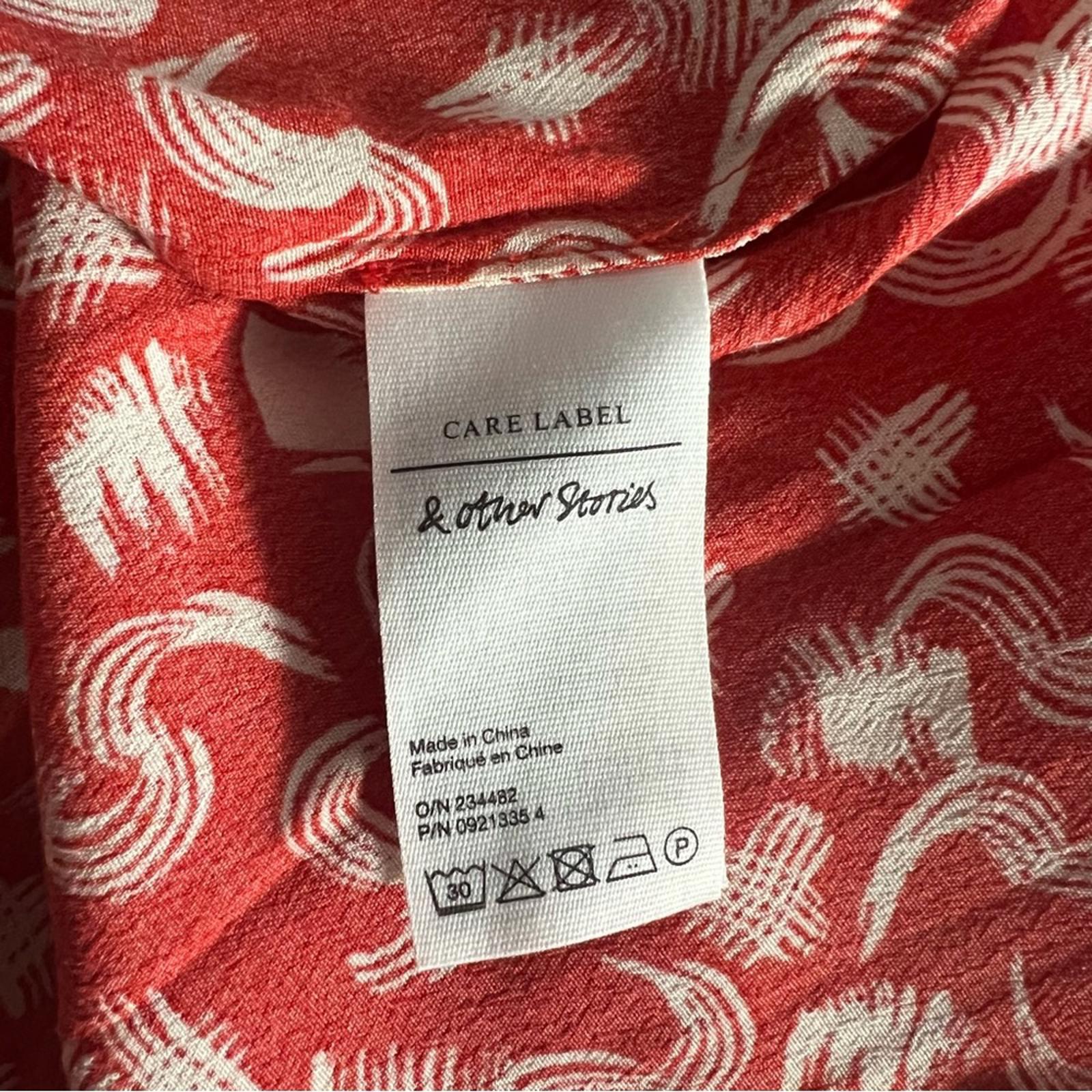 & Other Stories Puff Sleeve Midi Dress, Size 8 New w/Tag