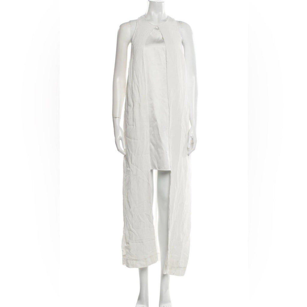 Rosetta Getty Cape Mini Dress in White, Size 8, Retail $425