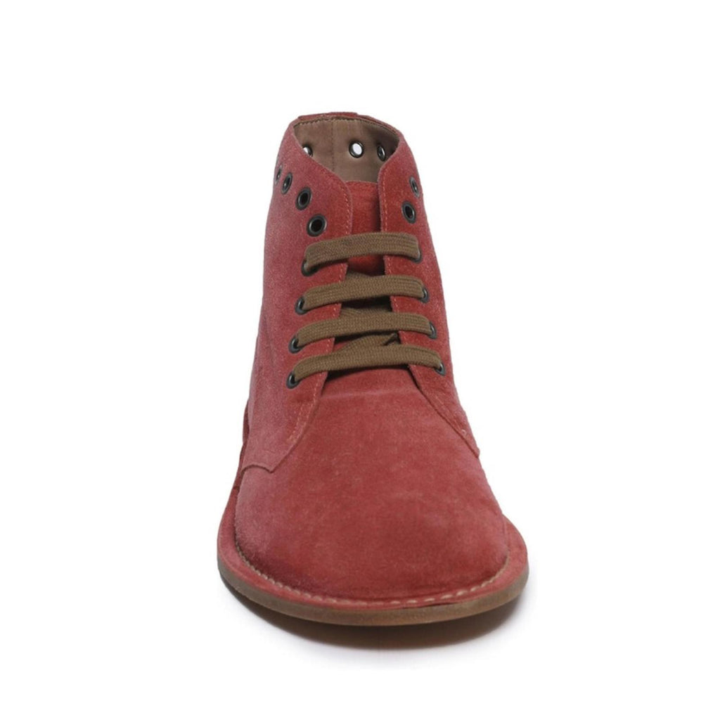 Bottega Veneta Lace-Up Ankle Boots in Red Suede, Size EU40 NEW in Box w/DustBags