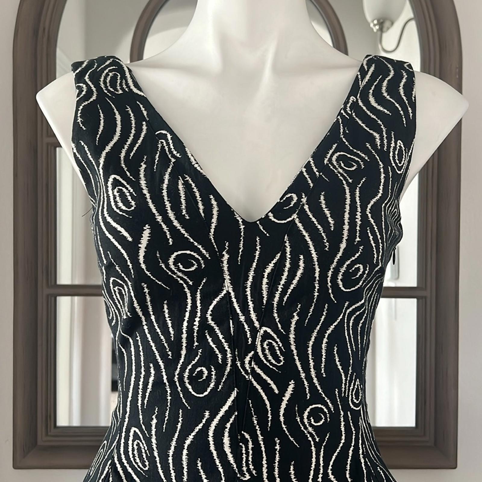 Opening Ceremony Fit & Flare Mini Dress in Black/White Size 4 New w/Tag $475