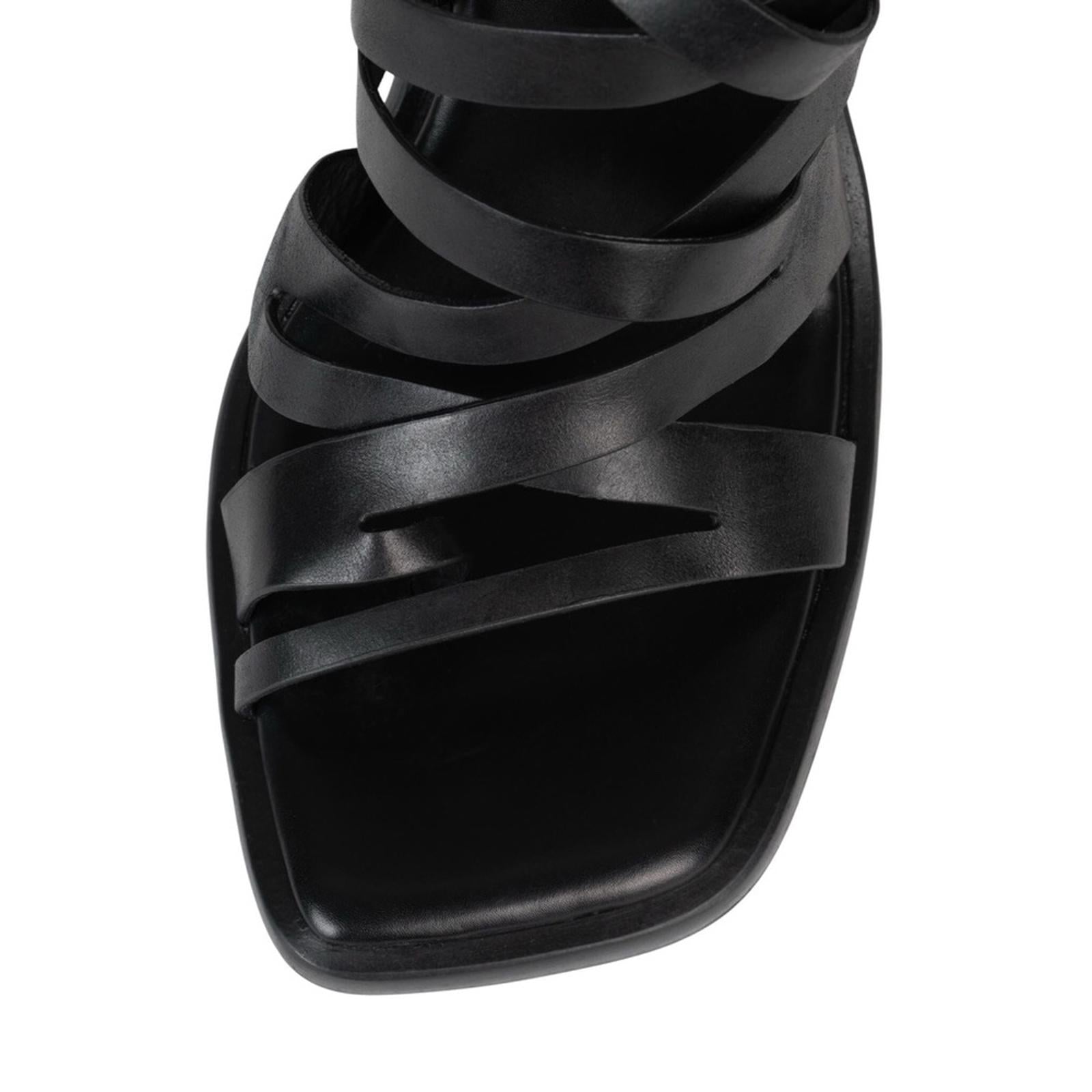 NEW Jeffrey Campbell Impulsive Ankle Strap Sandals, Black, Size 8M Retail $185