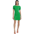 Donna Morgan Jewel-Neck Exposed-Zipper Mini Dress, Size 14 EXCELLENT