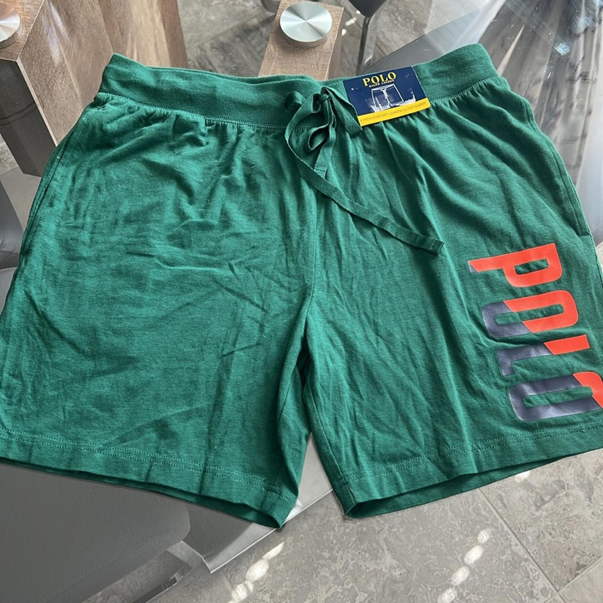Polo Ralph Lauren Logo 6-Inch Comfort Length Sleep Shorts, Size L New w/Tag