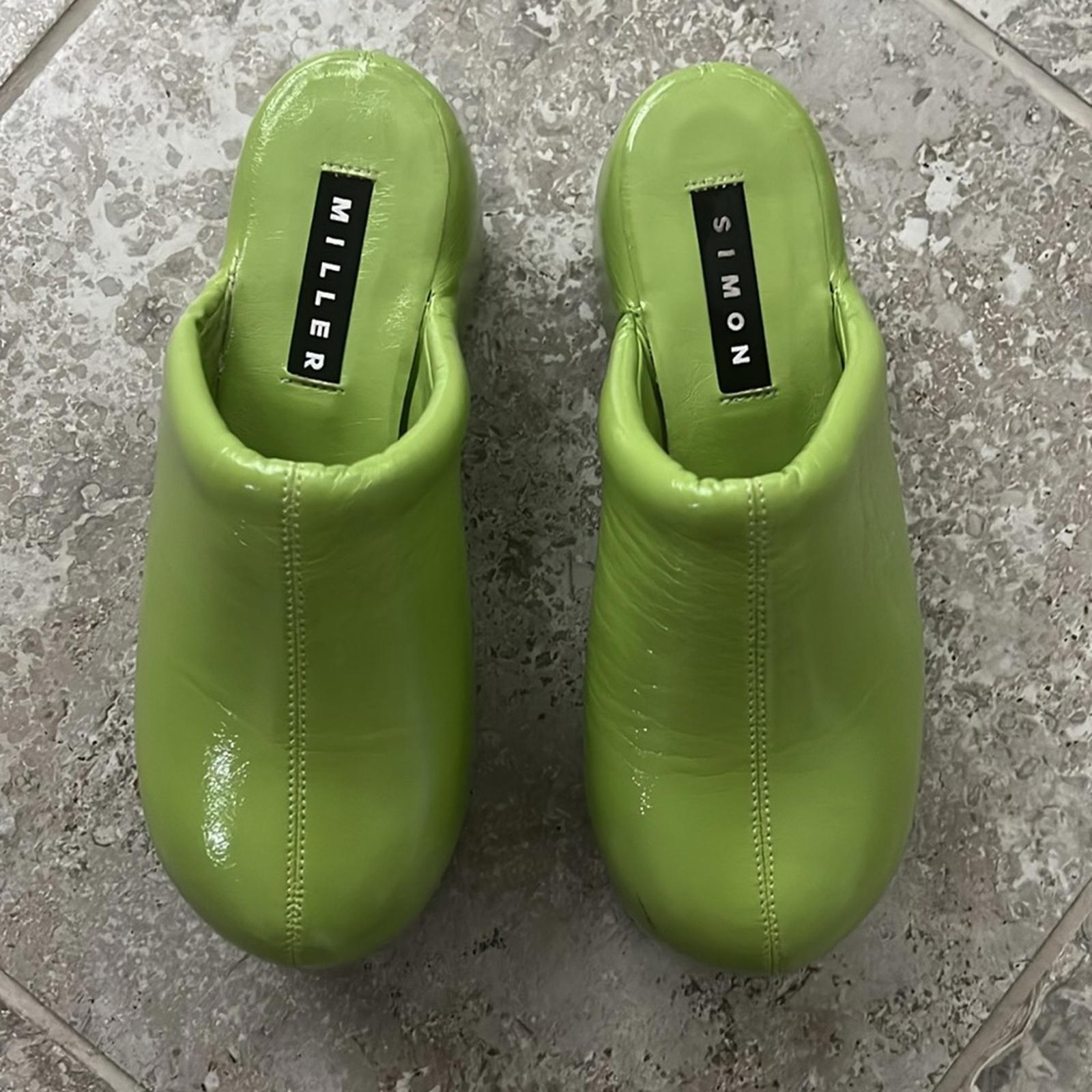 Simon Miller Platform Bubble Clog in Kiwi, REVOLVE Size EU 38 US 8 New w/o Box